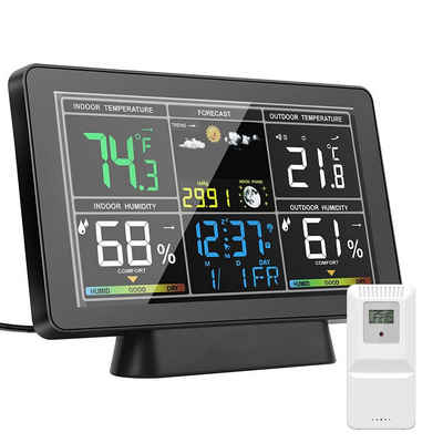 autolock Badethermometer 1pc, Wetterstation Wireless Thermometer, Farbdisplay Wetterthermometer