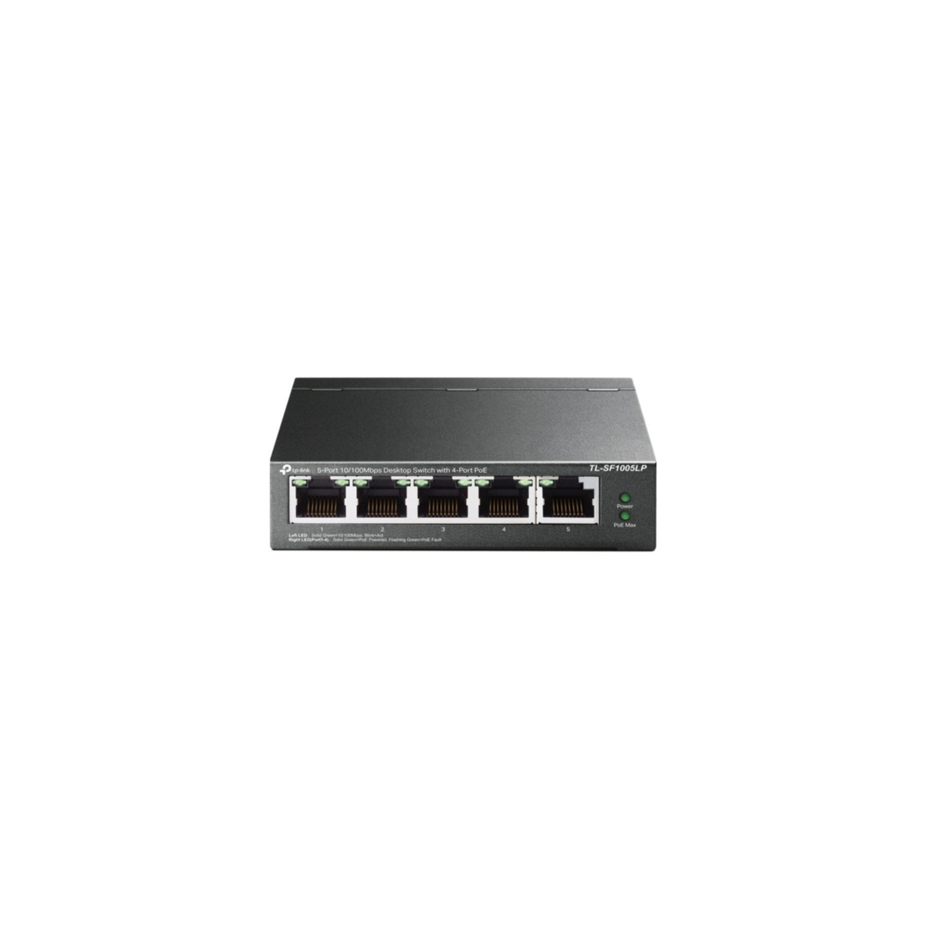 tp-link 5-Port 10/100Mbps Desktop Switch mit 4-Port PoE Netzwerk-Switch