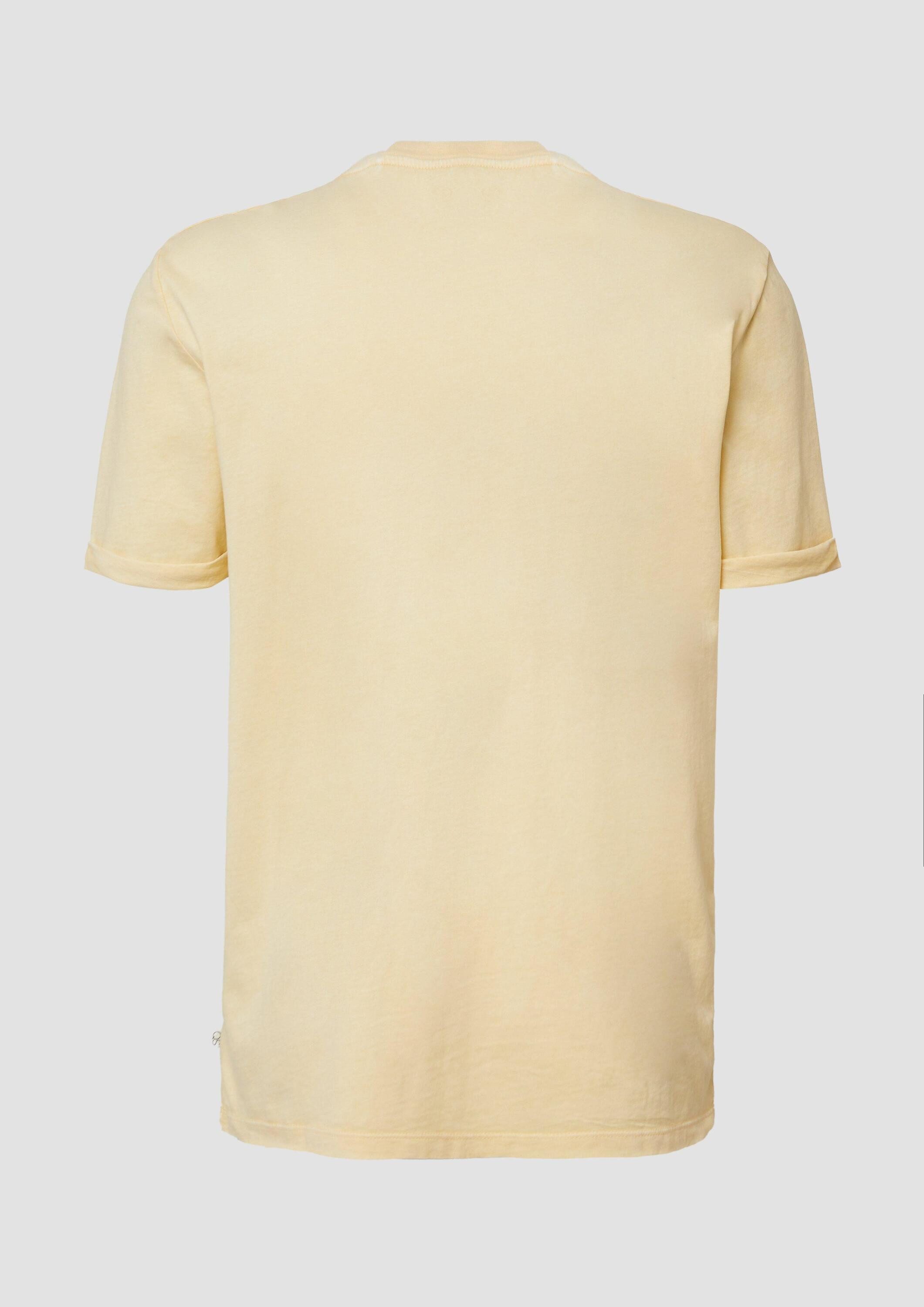 QS Kurzarmshirt T-Shirt Gewaschenes Basic-T-Shirt günstig online kaufen