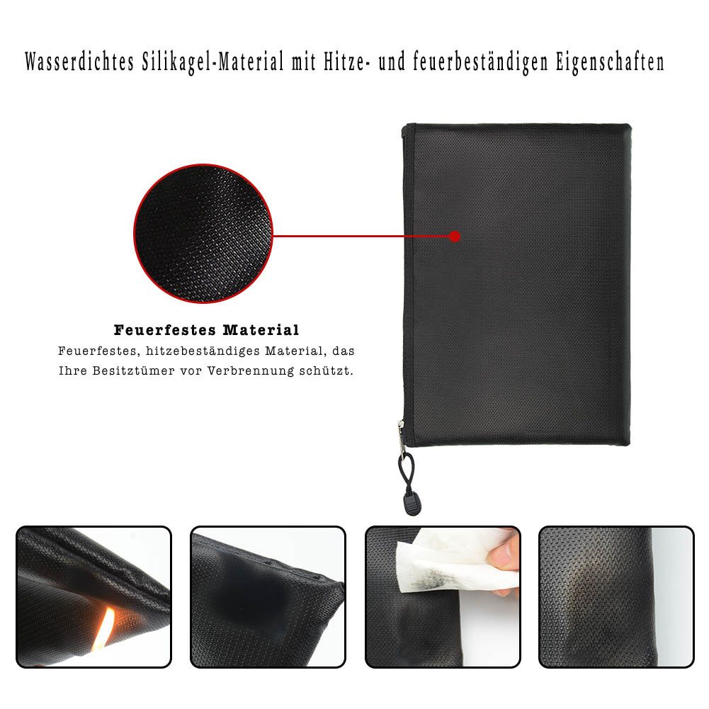 FireMat Dokumententasche Feuerfest,Wasserdicht, Tragbare Dokumententasche A günstig online kaufen