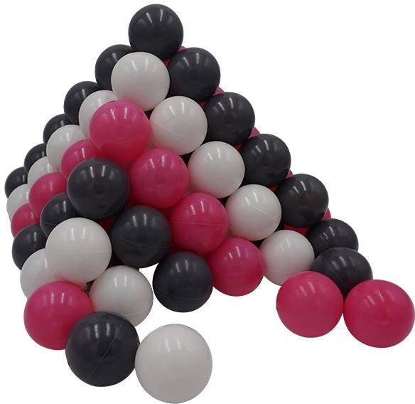Knorrtoys® Мячиbad-Bälle 100 Stück, creme/grey/rose (100-St), 100 Stück