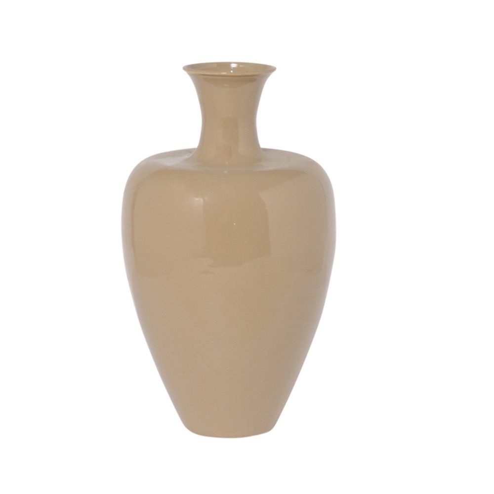 Cor Mulder Tischvase Cor Mulder Metall Kegelvase, 36cm, beige, 68127