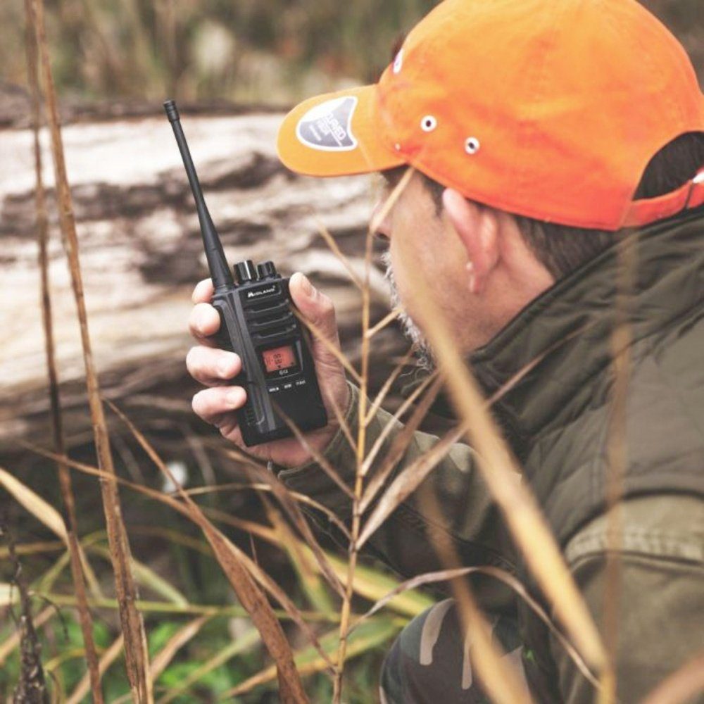 Midland Walkie Talkie Midland Midland 2x set G13, AE34 headset, charger, batterypack C1462.S