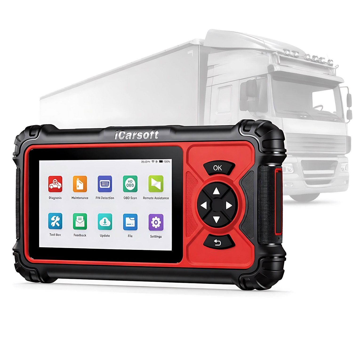 iCarsoft OBD2-Diagnosegerät HD V4.0 Auslesegerät für LKW Transporter Nutzfahrzeuge Busse