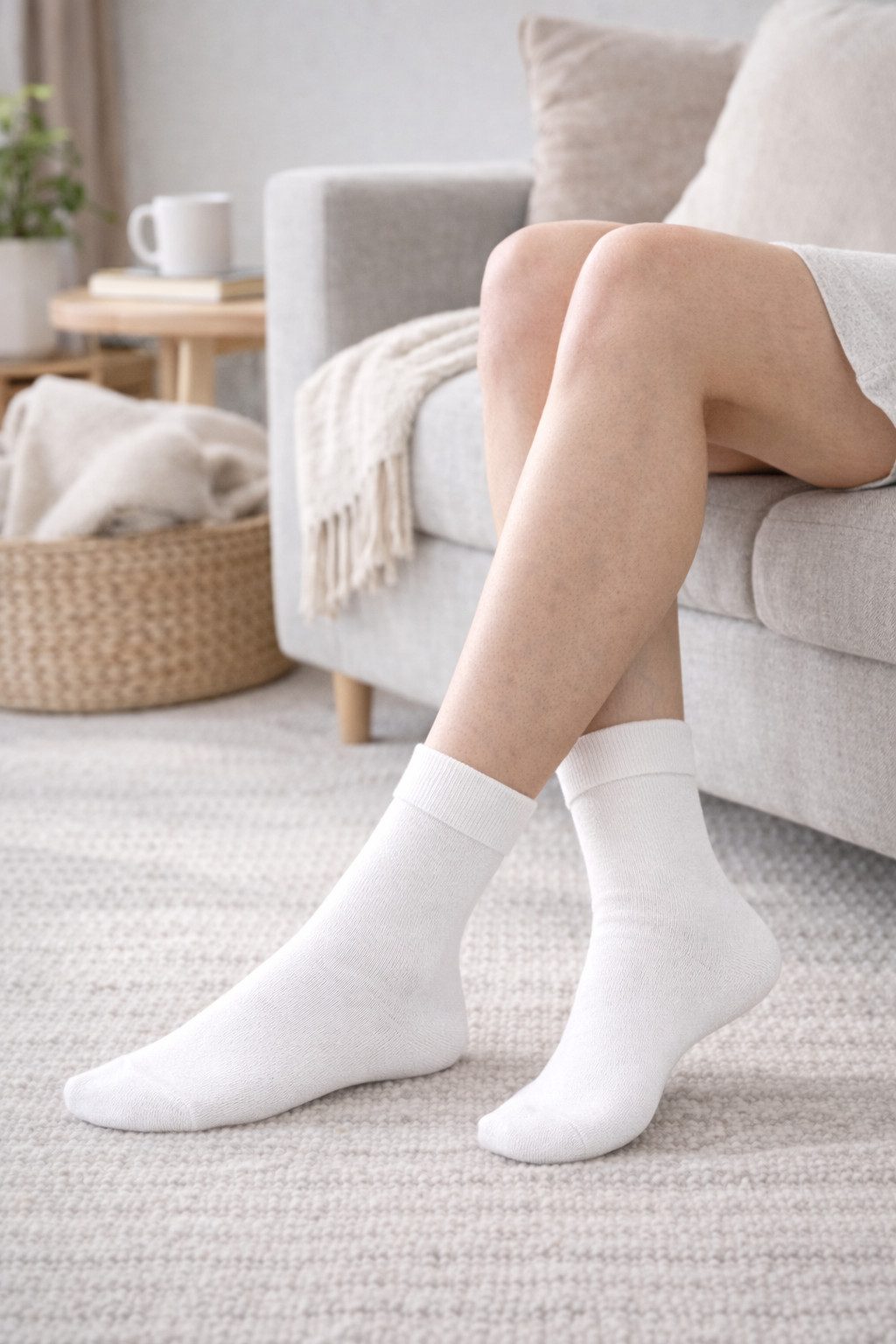 NERS Basicsocken 6 Paar Socken aus Bambus Damen & Herren, ohne Naht, Komfortbund (6-Paar) Premium Bambussocken Atmungsaktiv, & Weich, Geschenkbox