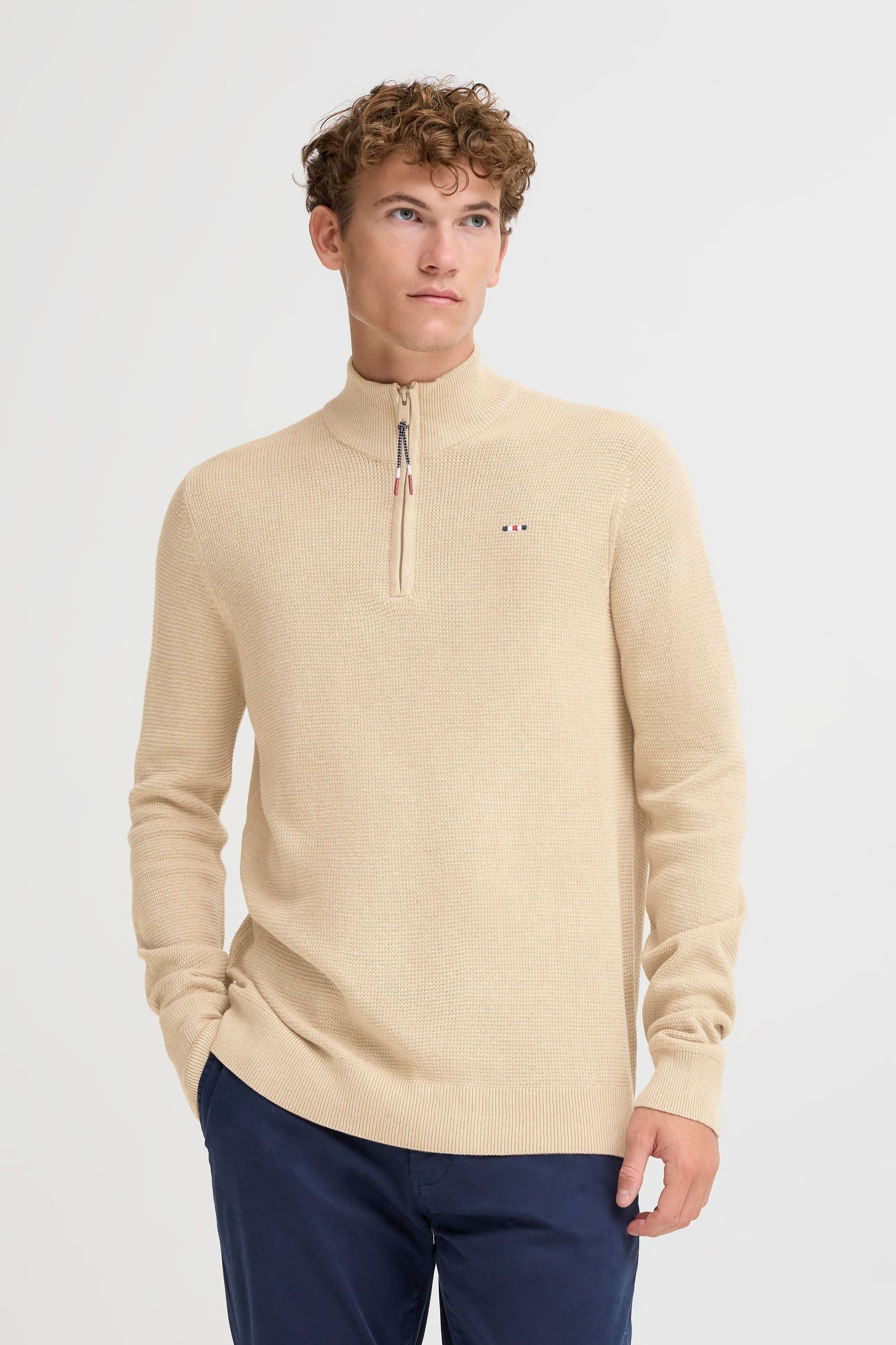 FQ1924 Troyer FQGranby Modischer Feinstrick-Troyer mit Reißverschluss