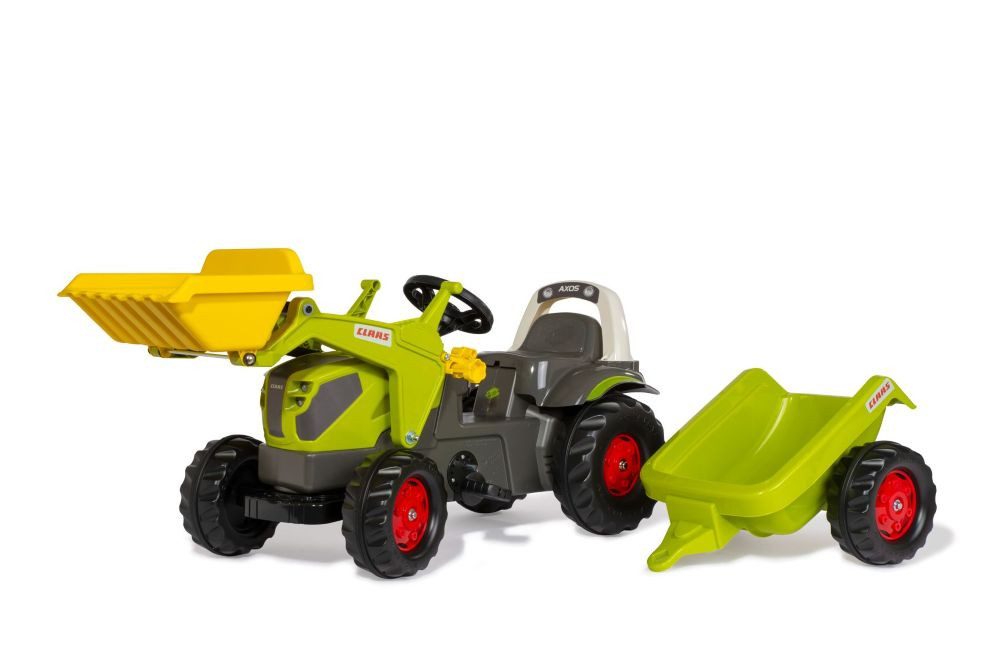 Trettraktor Rolly Toys rollyKid Class Axon, Trailer, Anhänger,Frontlader, 025169