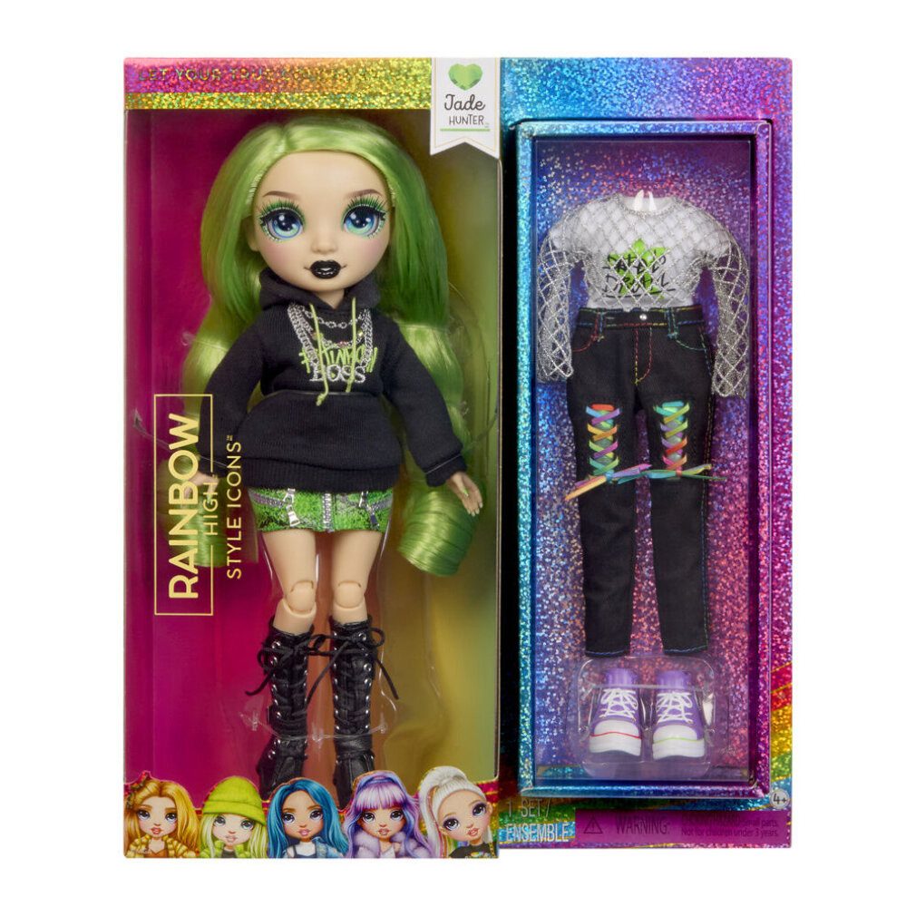 MGA Spielfigur Rainbow High Style Icons Fashion Dolls Jadepuppe
