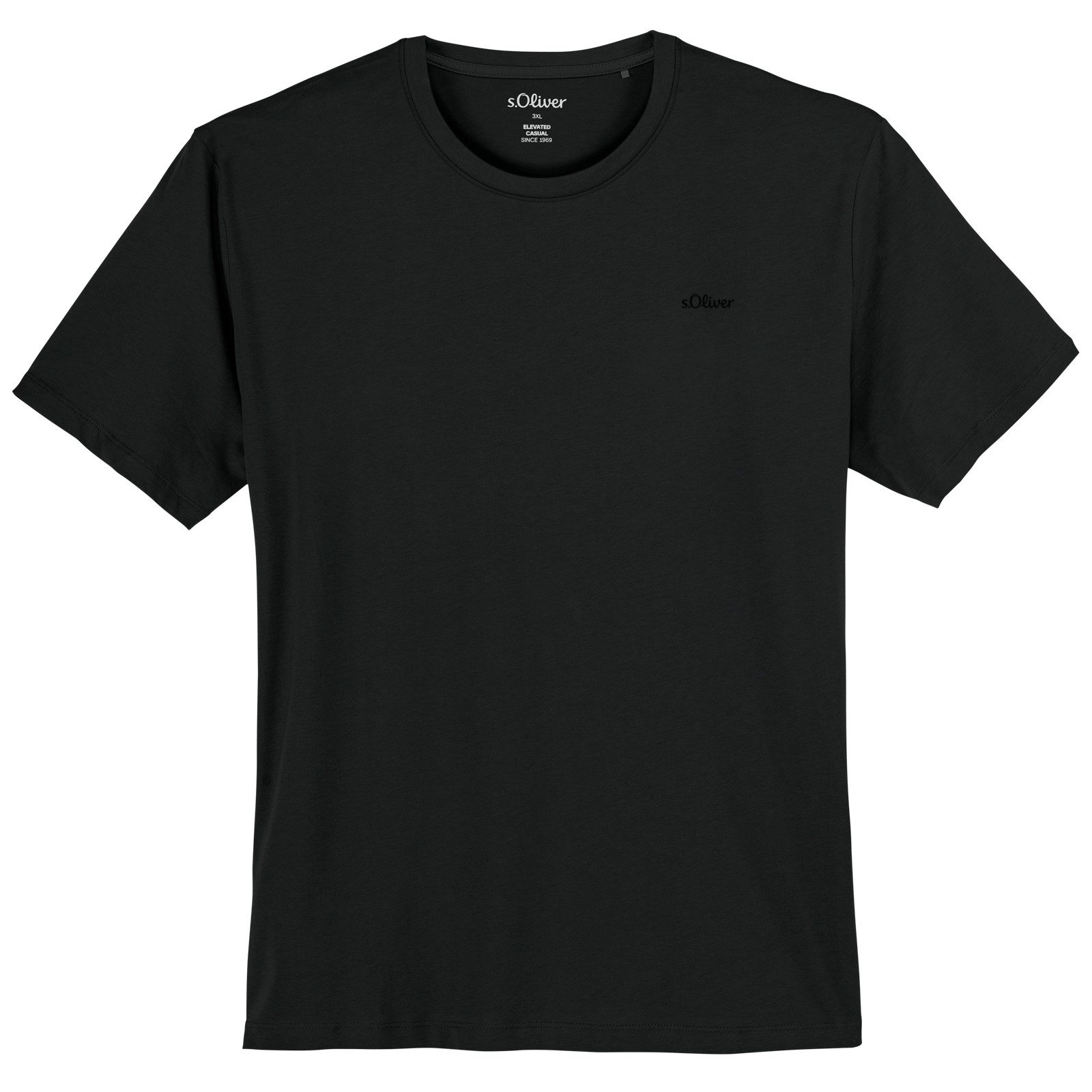 s.Oliver Rundhalsshirt s.Oliver Übergrößen Basic T-Shirt günstig online kaufen