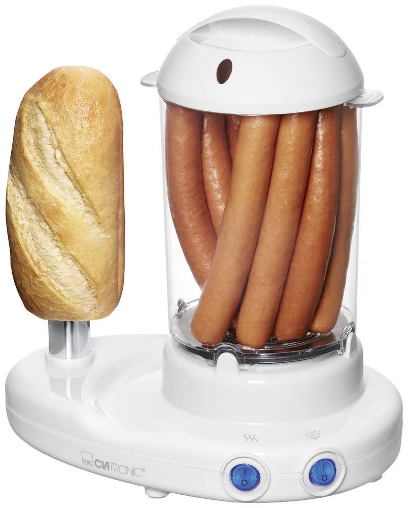 CLATRONIC Hotdog-Maker Clatronic HDM 3420 EK N 251136 Hot-Dog-Maker Weiß, 380 W