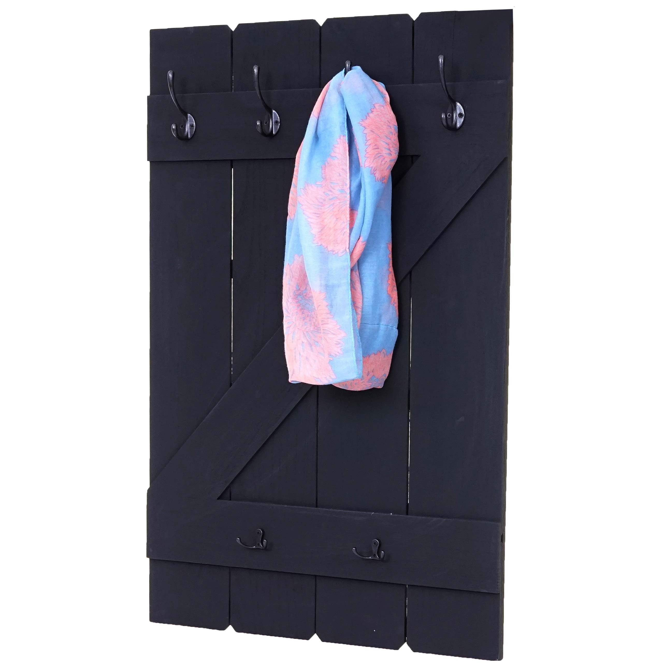 BERLINLODGE® Wandgarderobe Garderobe Garderobenpaneel HxBxT 91x60x10cm günstig online kaufen