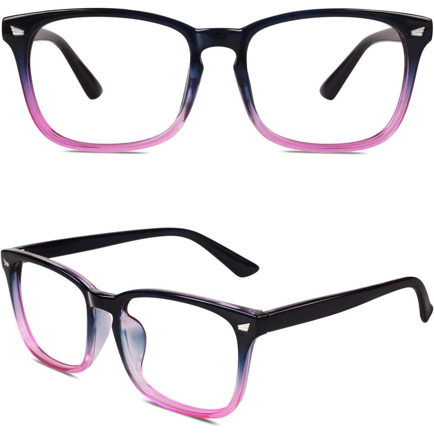 LuxusKollektion Retrosonnenbrille Damen Herren Nerdbrille Oversized Nerd Style 80er Jahre Klarglas