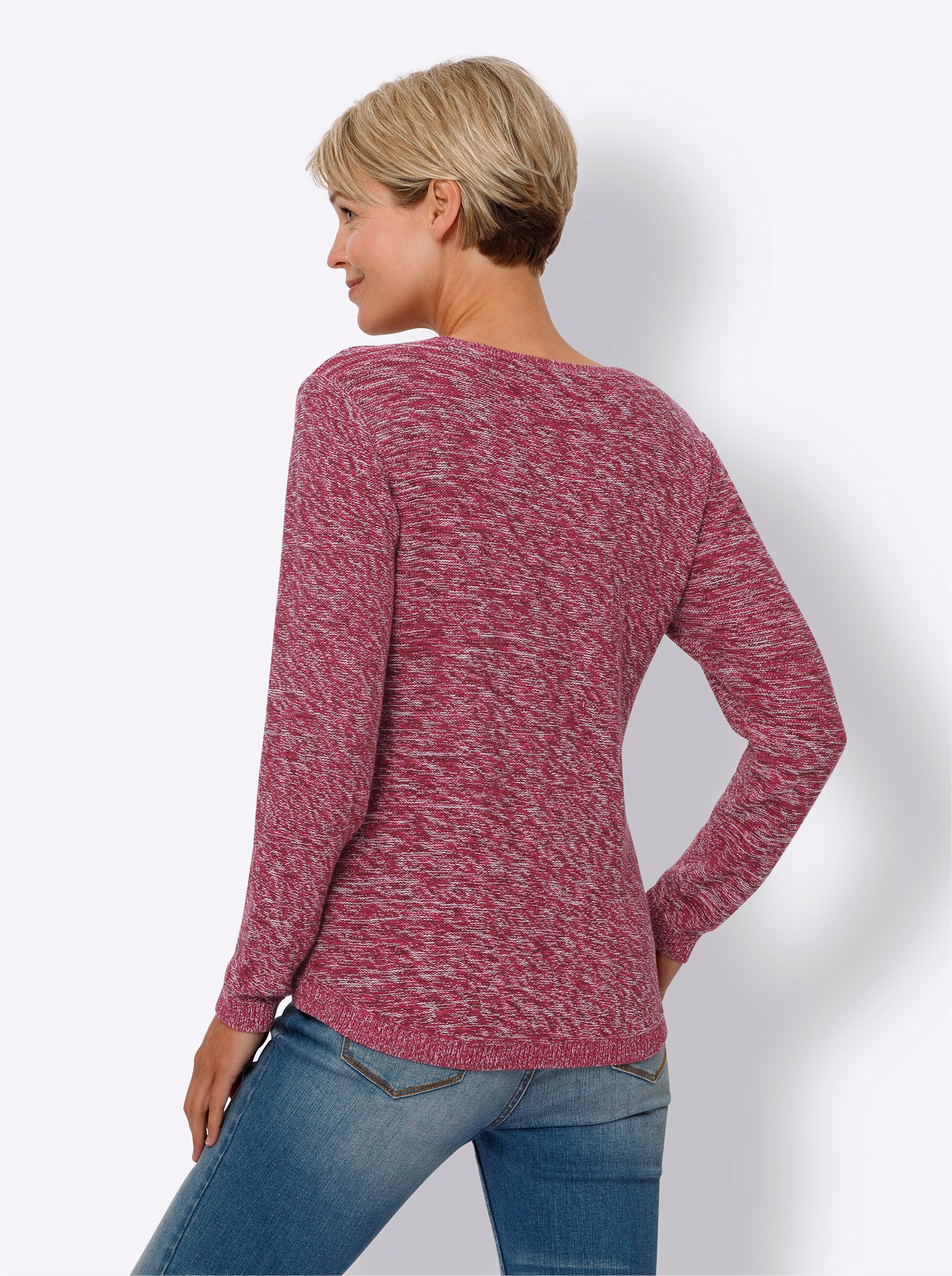 Sieh an! Strickpullover Rundhalspullover günstig online kaufen