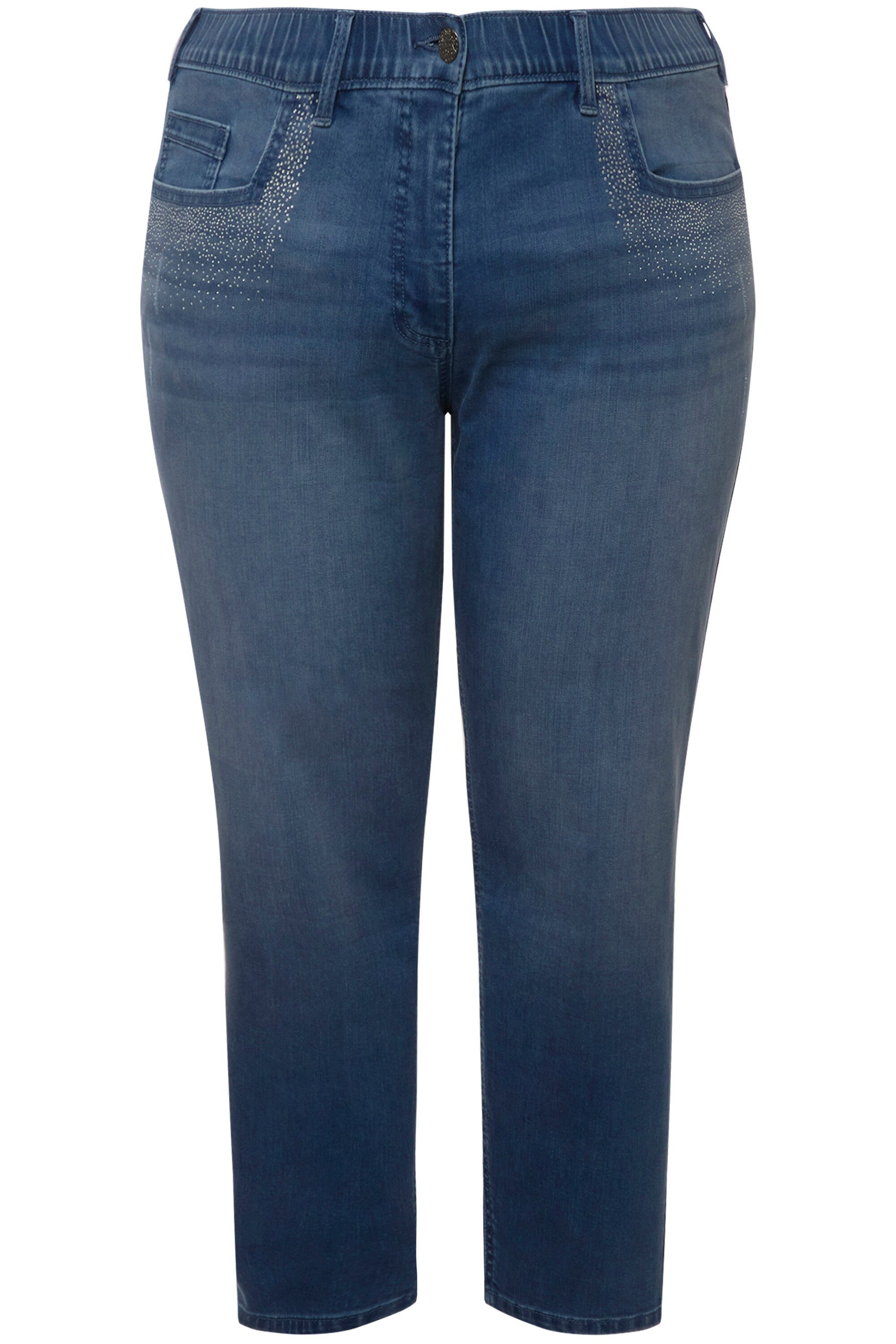Ulla Popken 5-Pocket-Jeans Jeans Sarah Ziersteine günstig online kaufen