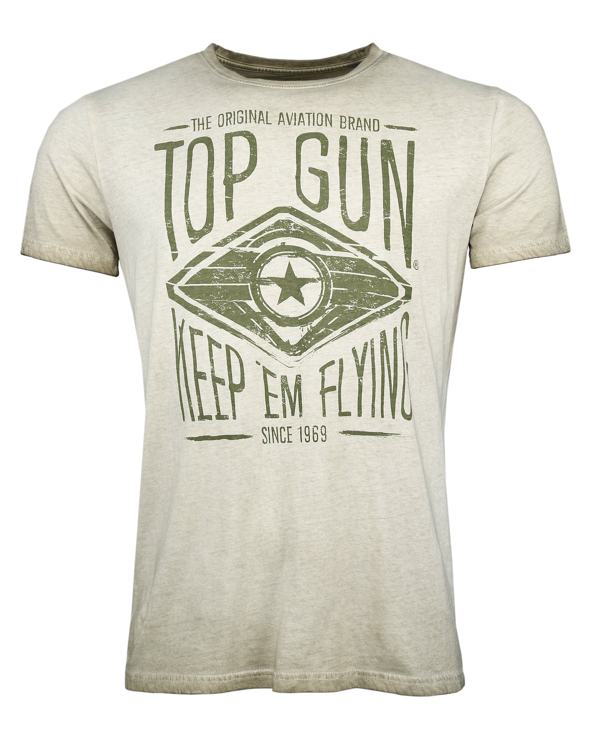 TOP GUN T-Shirt Growl TG20191042 olive