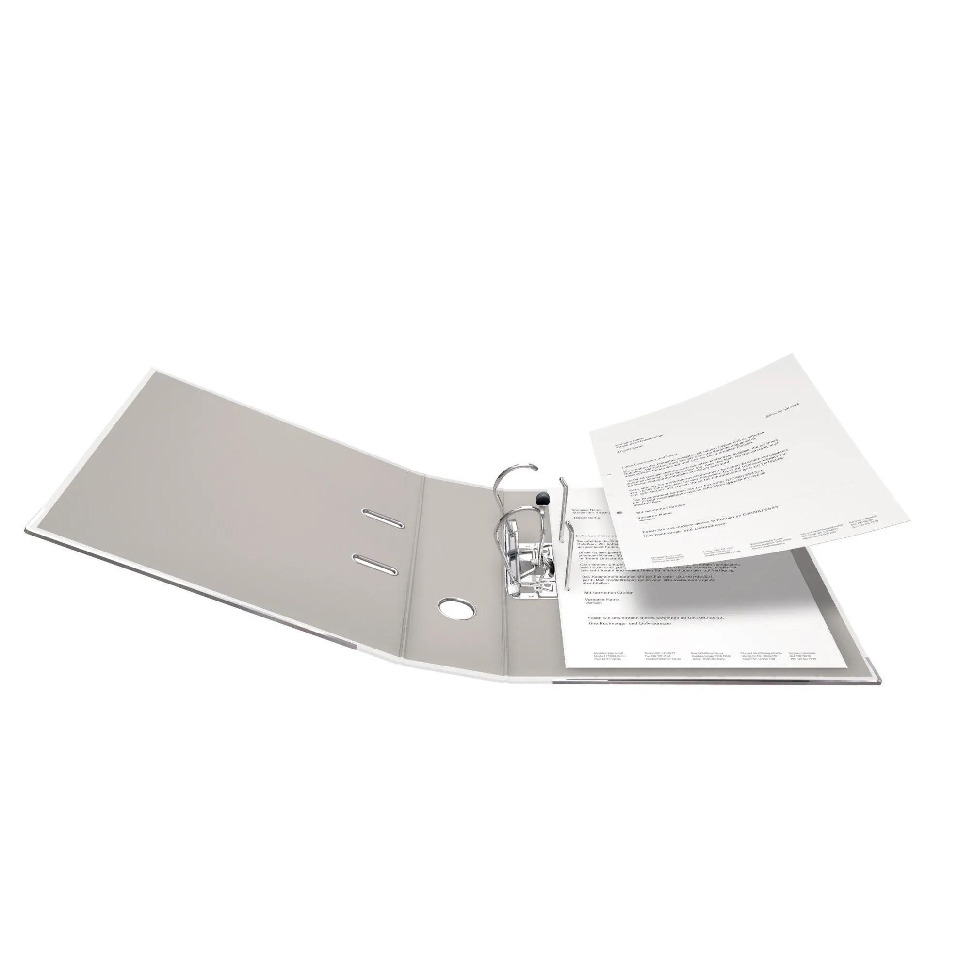 Falken Aktenordner 20x PP-Color-Ordner A4 Rücken 80mm mit Einsteckschild Weiß 09984030F, Ordner PP