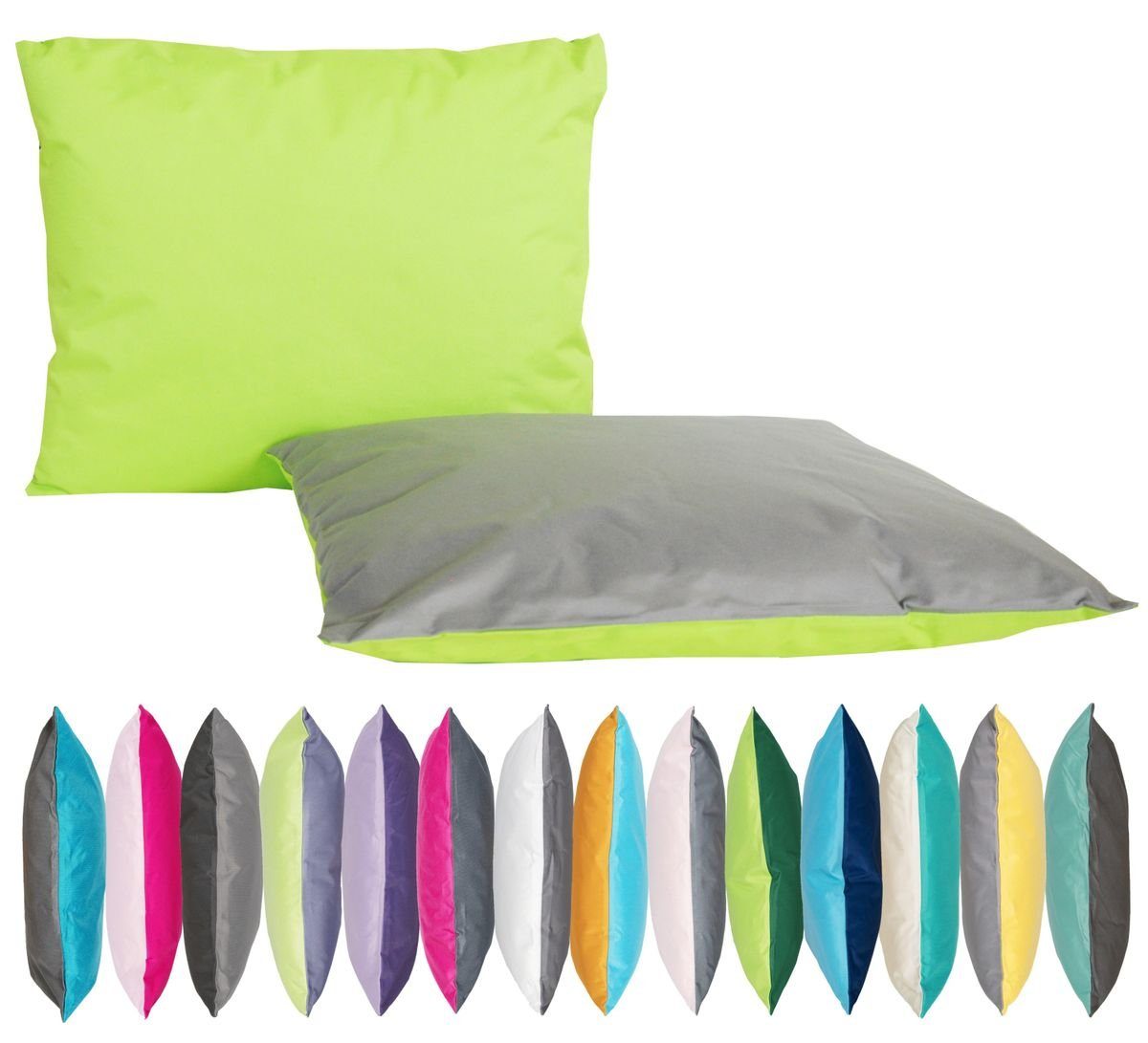 JACK Dekokissen JACK 2-farbiges Wende Outdoor Kissen 30x50cm Dekokissen inkl. Füllung, mit Lotus-Effekt, Robust, Strapazierfähig, für Innen & Außen geeignet