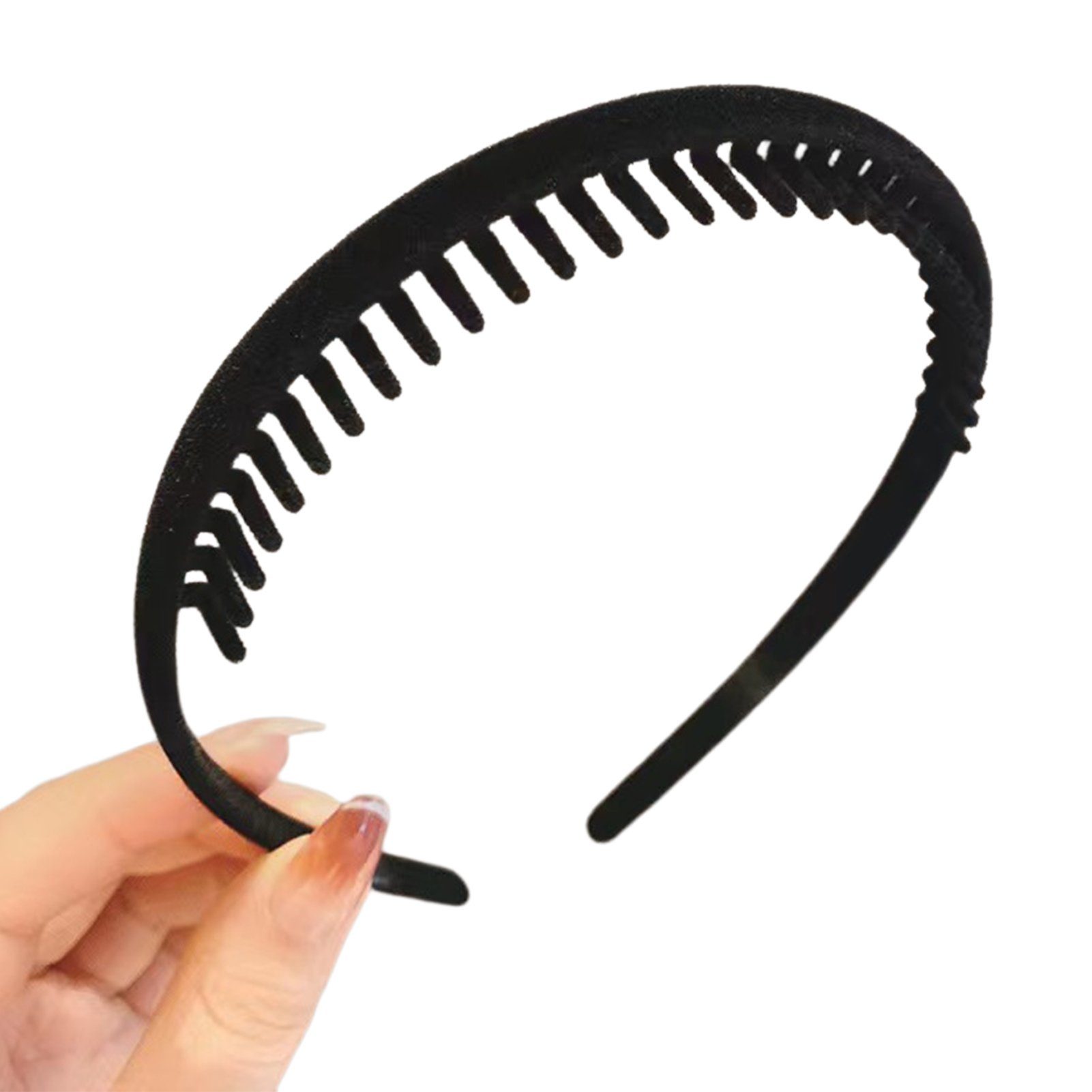 Blusmart Diadem Einfaches Beflocktes Haarband Für Herbst Und Winter, Personalisierte blackooth | Haarschmuck