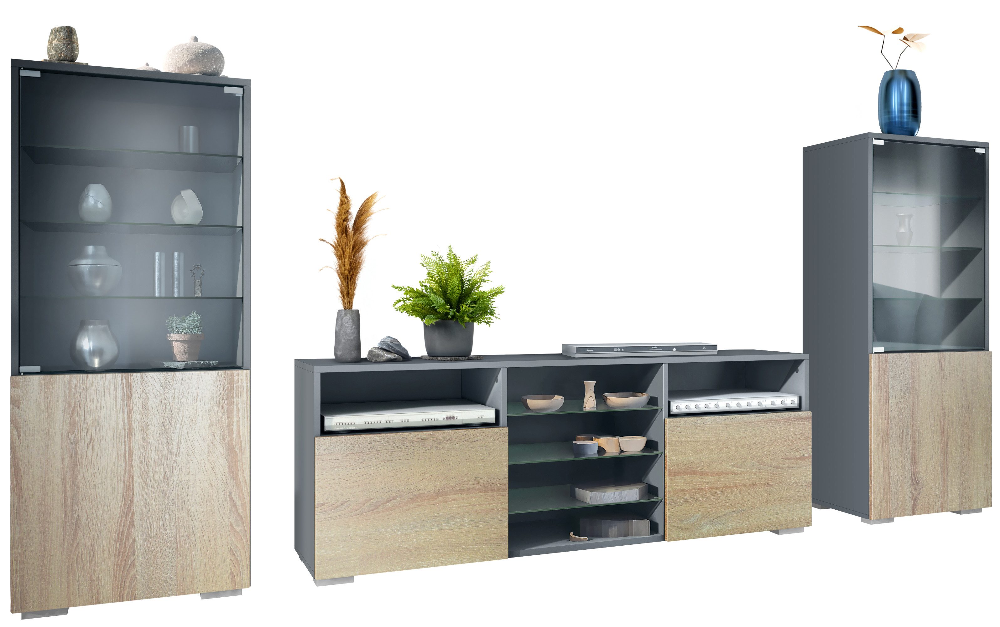 Vladon Wohnwand Granada, (Anbauwand, bestehend aus günstig online kaufen