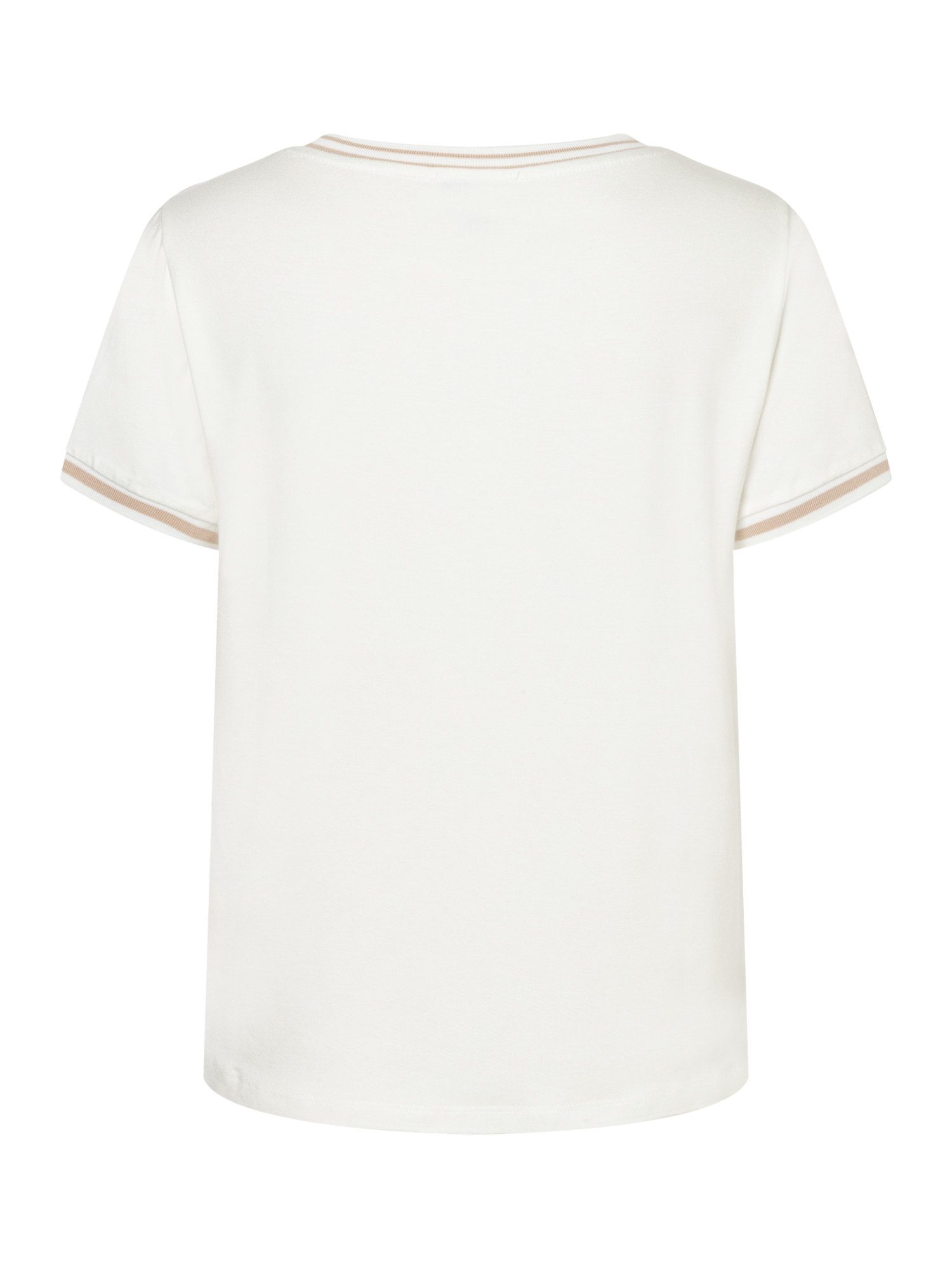 MORE&MORE T-Shirt Blusenshirt mit Kontrastabschlüssen