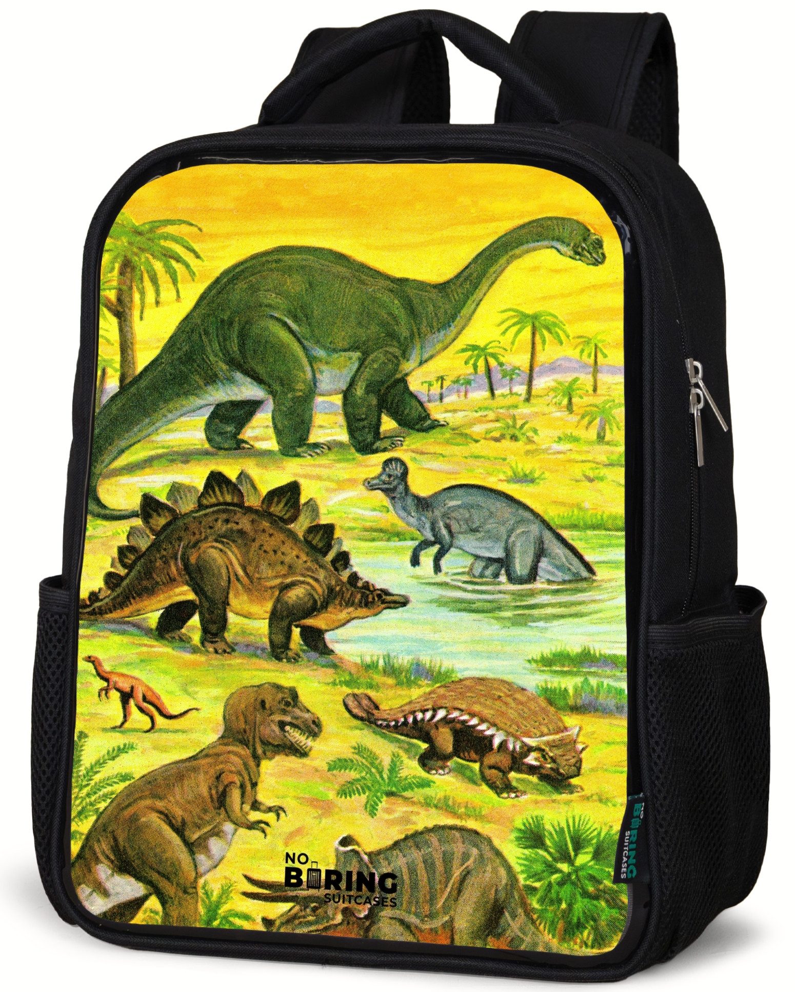 Rucksack Dinos am Wasser