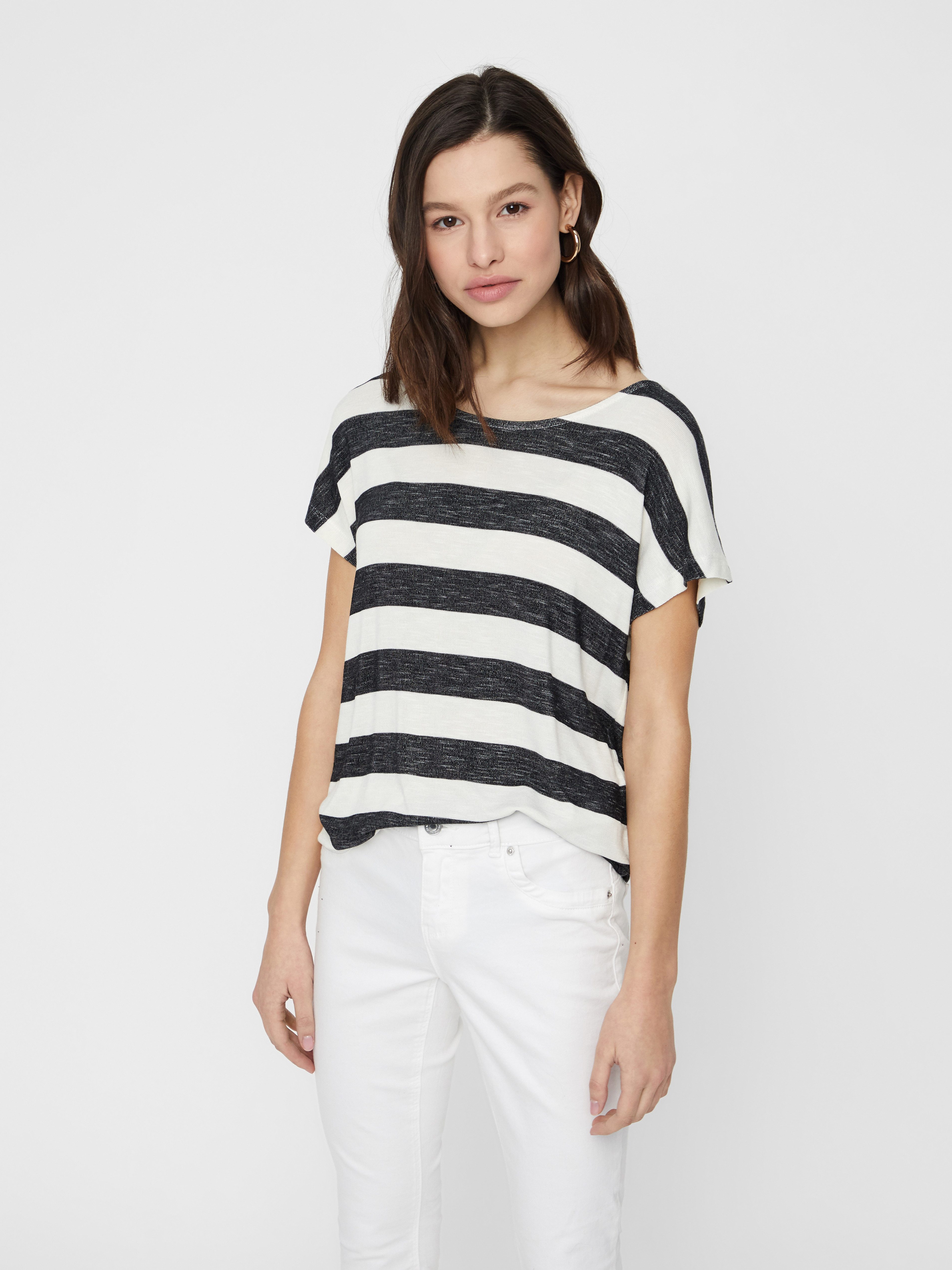 Vero Moda Kurzarmshirt VMWIDE STRIPE SL günstig online kaufen