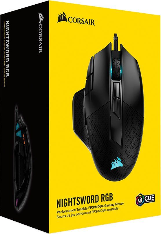 Corsair NIGHTSWORD RGB PerformanceTunable Gaming Mouse Gaming-Maus