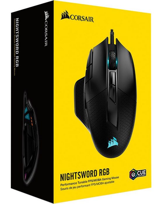 Corsair NIGHTSWORD RGB PerformanceTunable Gaming Mouse Gaming-Maus