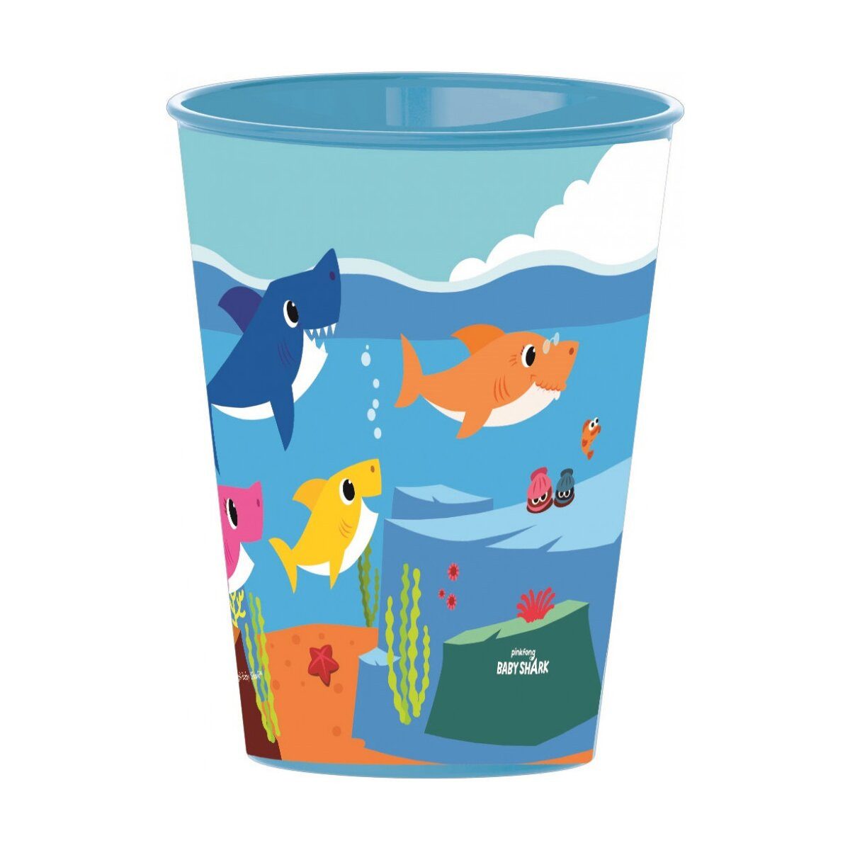 Trinkflasche Baby Shark Becher 260ml Kinder Trinkbecher Kunststoff