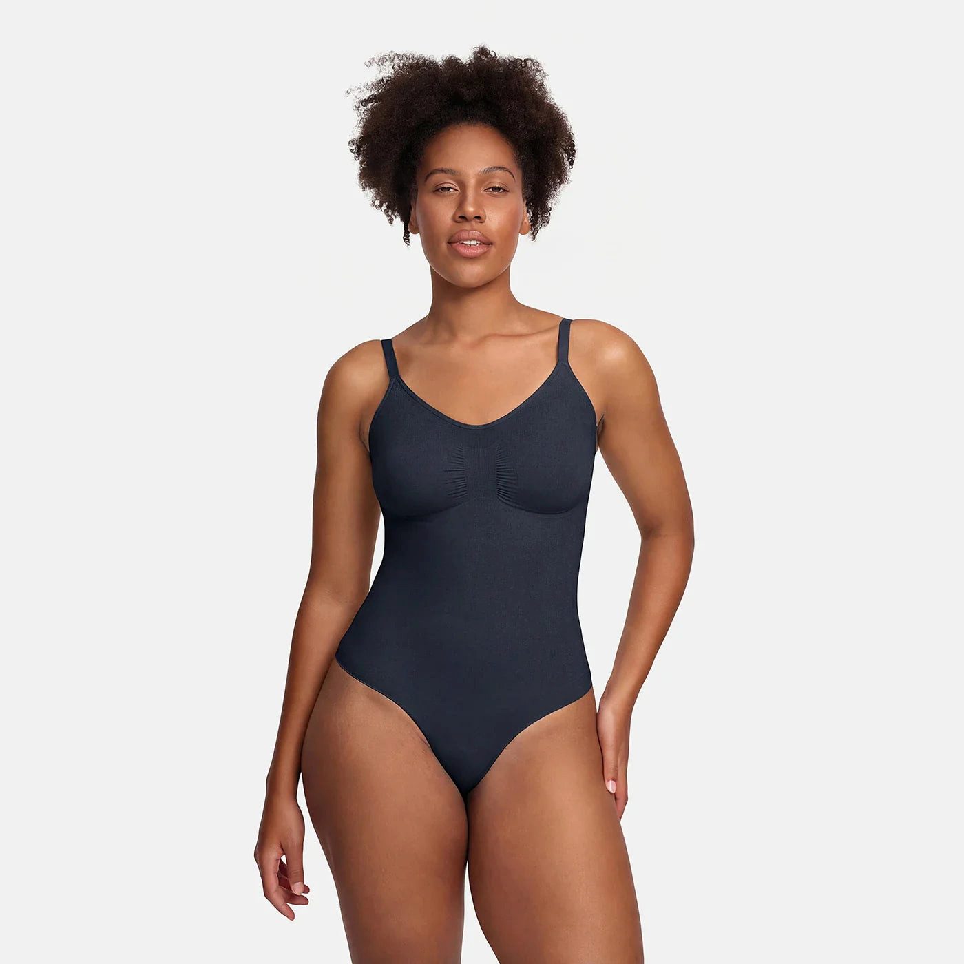 Shaping-Body Bodysuit Sculpting Shapewear mit String-Navy Blue-5XL