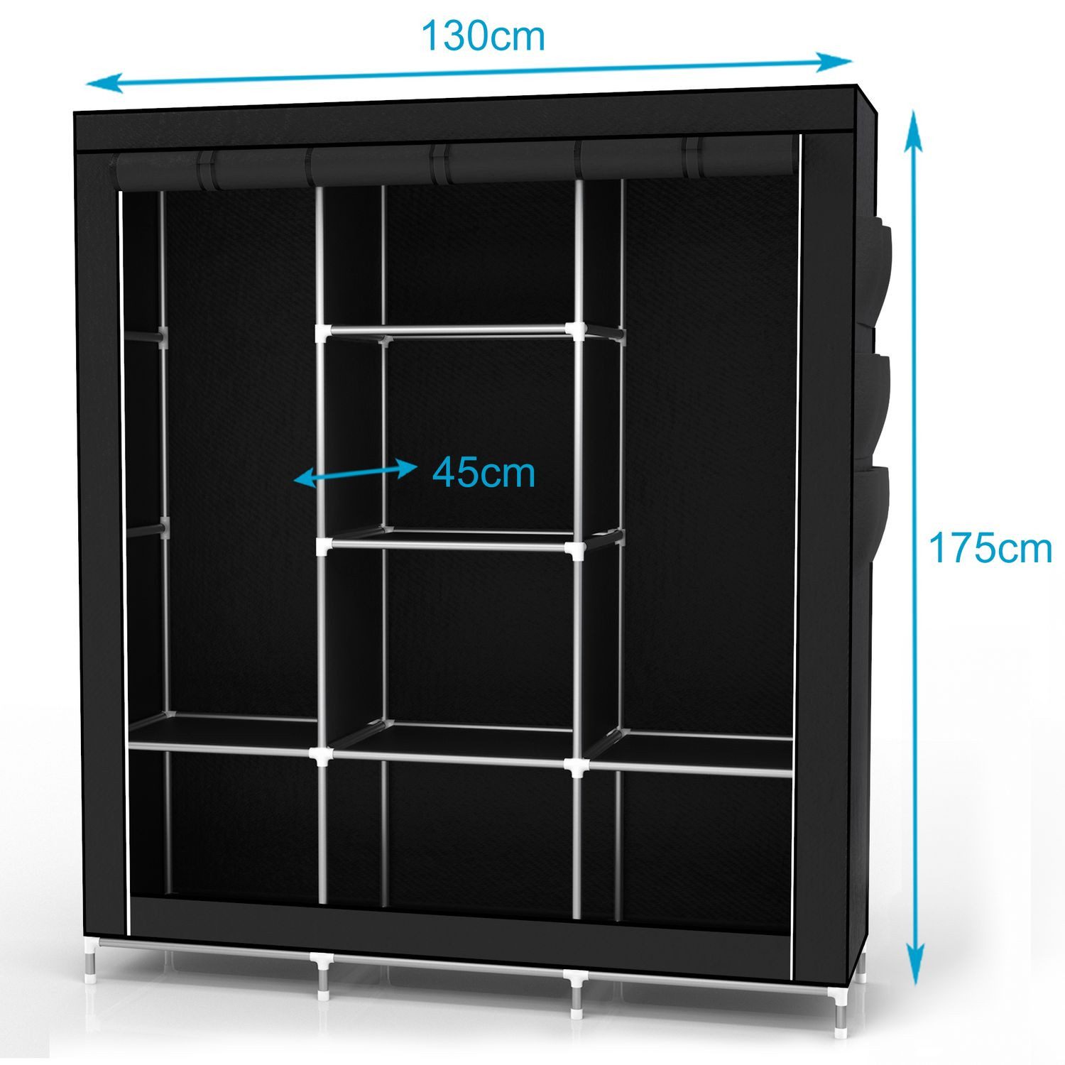 Intirilife Kleiderschrank (1-St) Stoffschrank Kleiderschrank mit günstig online kaufen