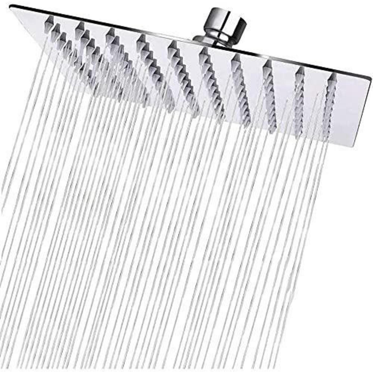 LuxusKollektion Regenduschkopf Duschkopf Regendusche 20x20cm Edelstahl Selbstreinigend Eckig 8 Zoll