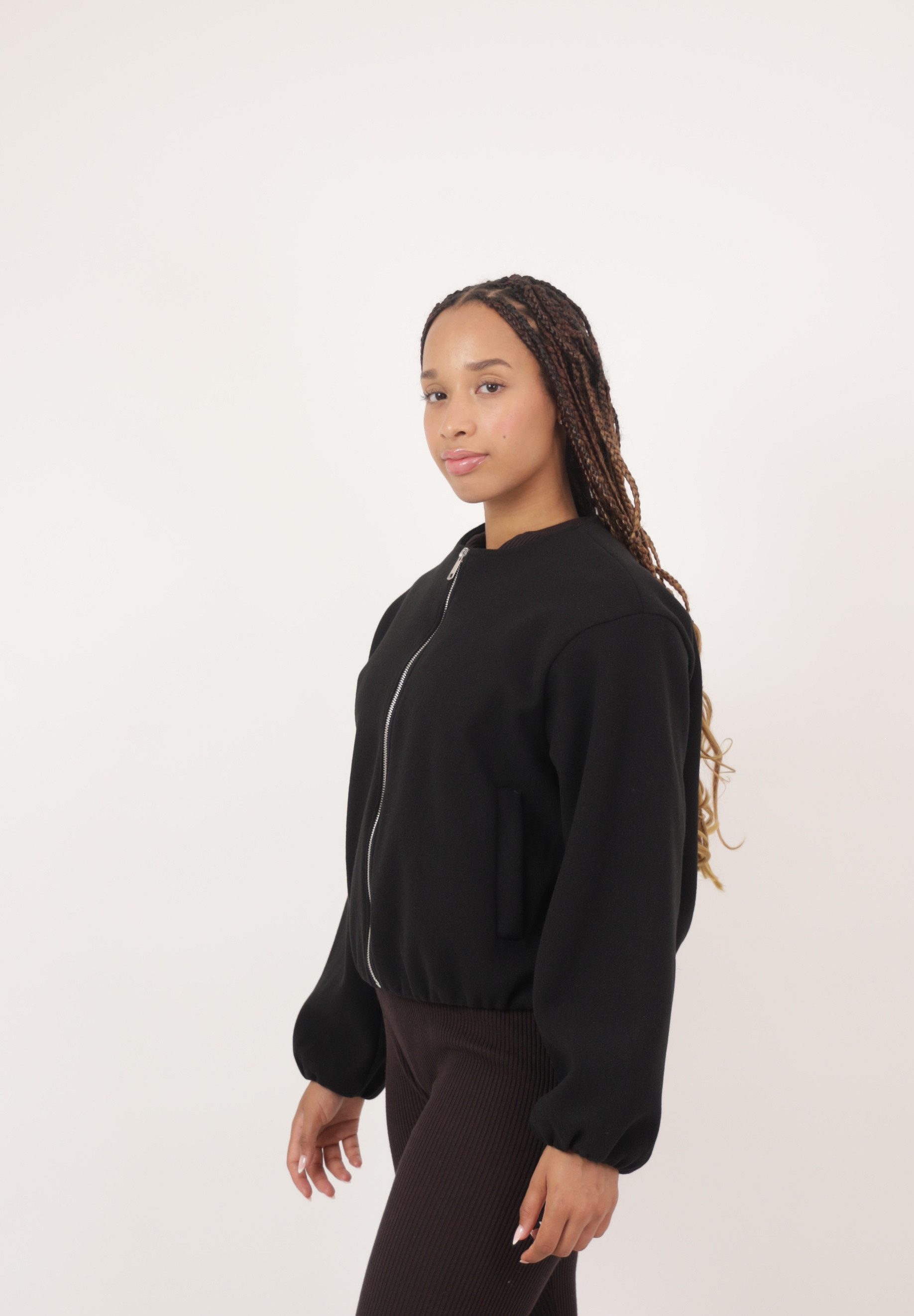 Elara Bomberjacke Damen Jacke (1-St) in Unifarbe