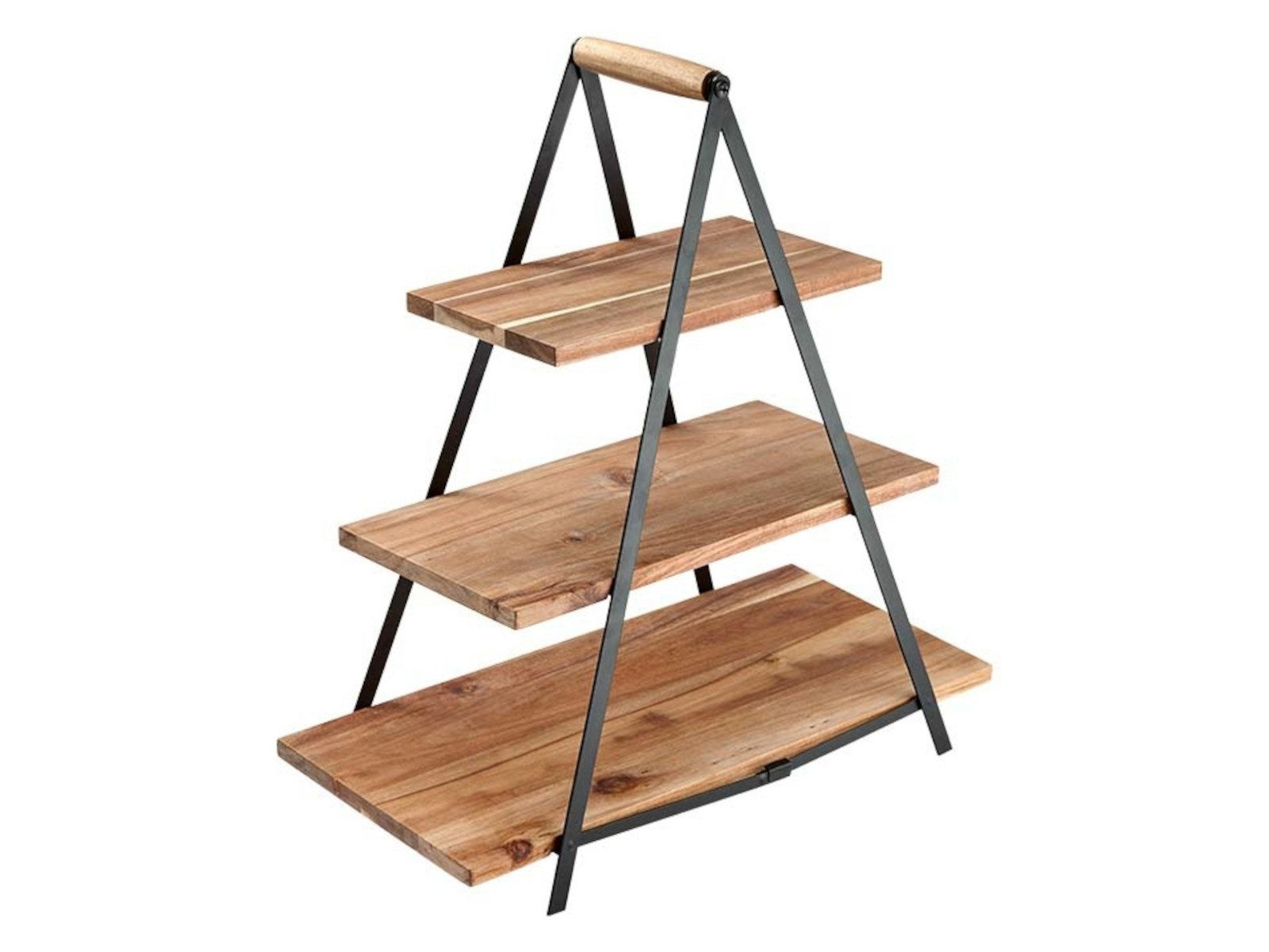 Ladelle Etagere SERVE & SHARE Servierturm Akazienholz, 90% Akazienholz / 10% Eisen, (Etageren), Serve & Share Acacia Wood Serving Tower 50x24x54cm