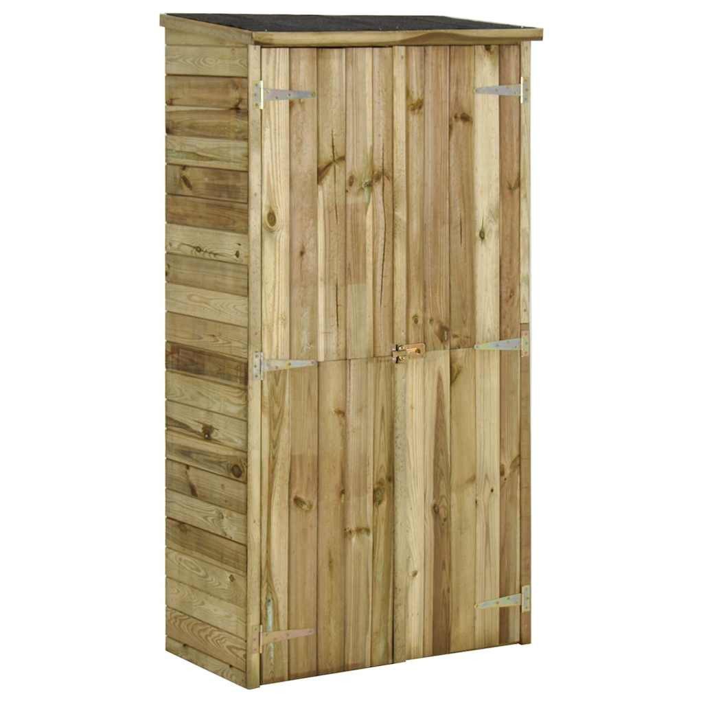 vidaXL Gartenhaus vidaXL Geräteschuppen Kiefernholz 85×48×177 cm