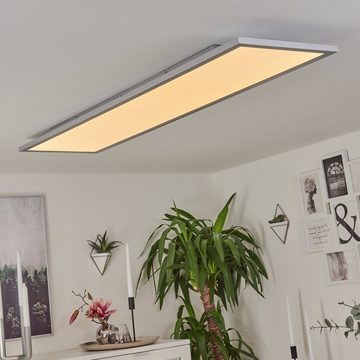 hofstein Panel »Celledizzo« dimmbare Deckenleuchte aus Metall/Kunststoff in Weiß, 2700 Kelvin, 3000 Lumen, es Deckenpanel mit Fernbedienung