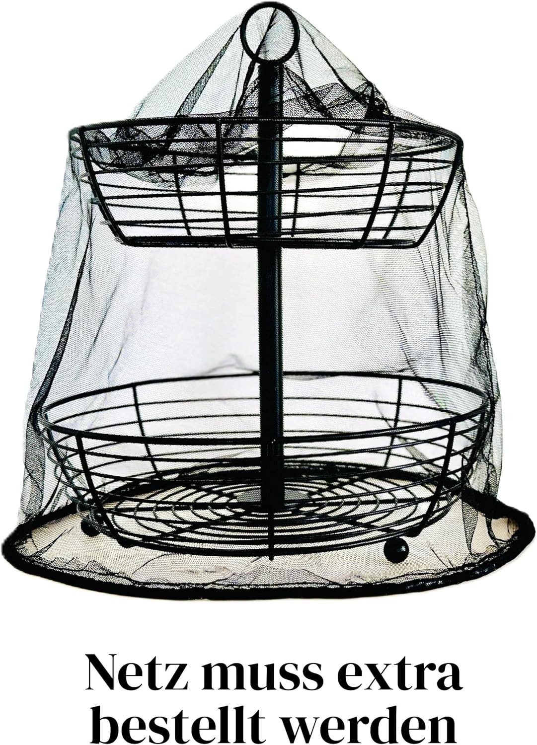 FELIXLEO Obstschale Etagere 2 Stöckig Große Obstschale Obstkorb Stilvoll H33cm D29cm