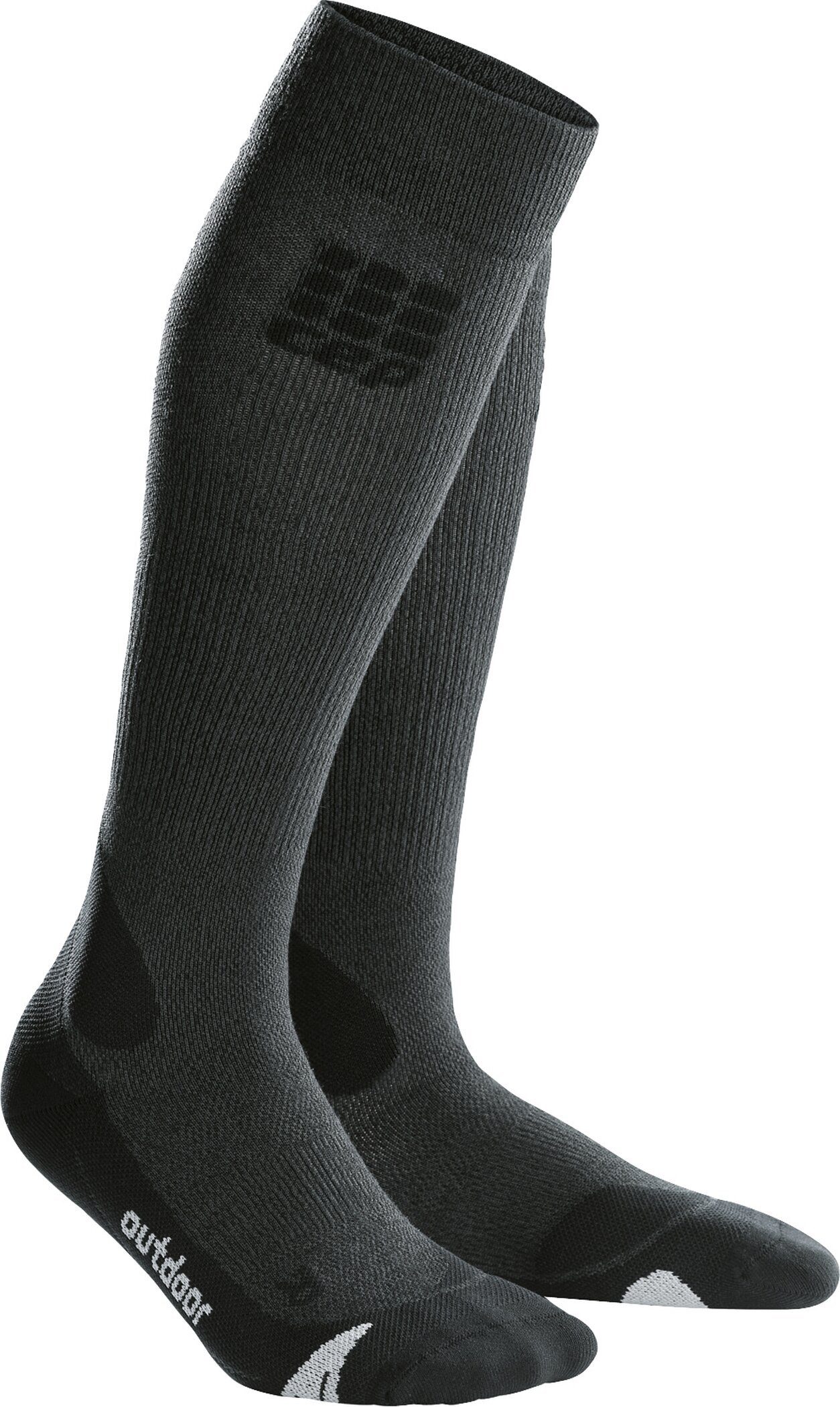 Wandersocken CEP PRO+ OUTDOOR MERINO SOCKS GREY/BLACK