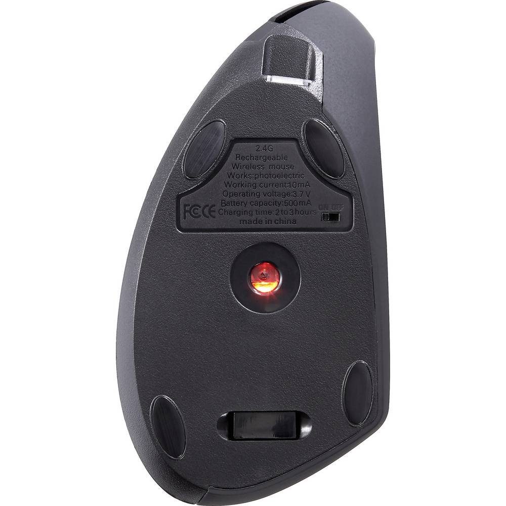 Renkforce Ergonomische Funkmaus für Rechtshänder RF-4509682 Mäuse (Ergonomisch, Wiederaufladbar) – Bild 4 von 5