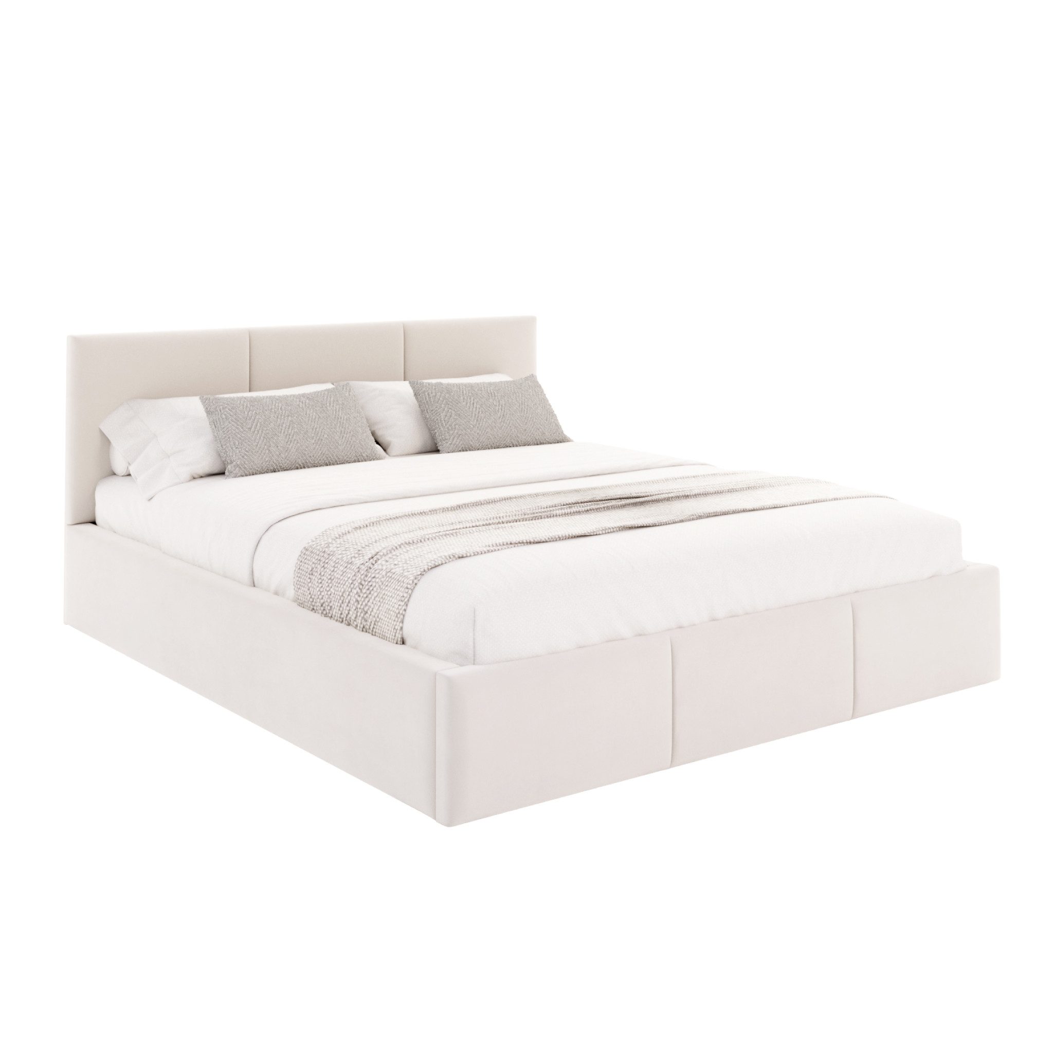 FDM Polsterbett AMBER modern mit Bettkasten MADE IN EU - mit Trinity Velour günstig online kaufen