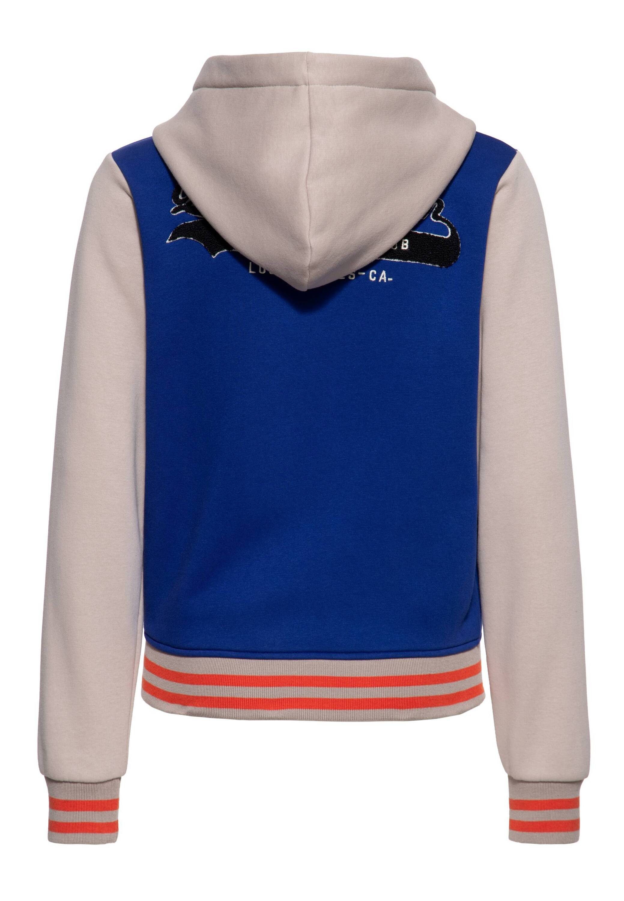 QueenKerosin Collegejacke Kitten Sport Club (1-St) mit Kapuze