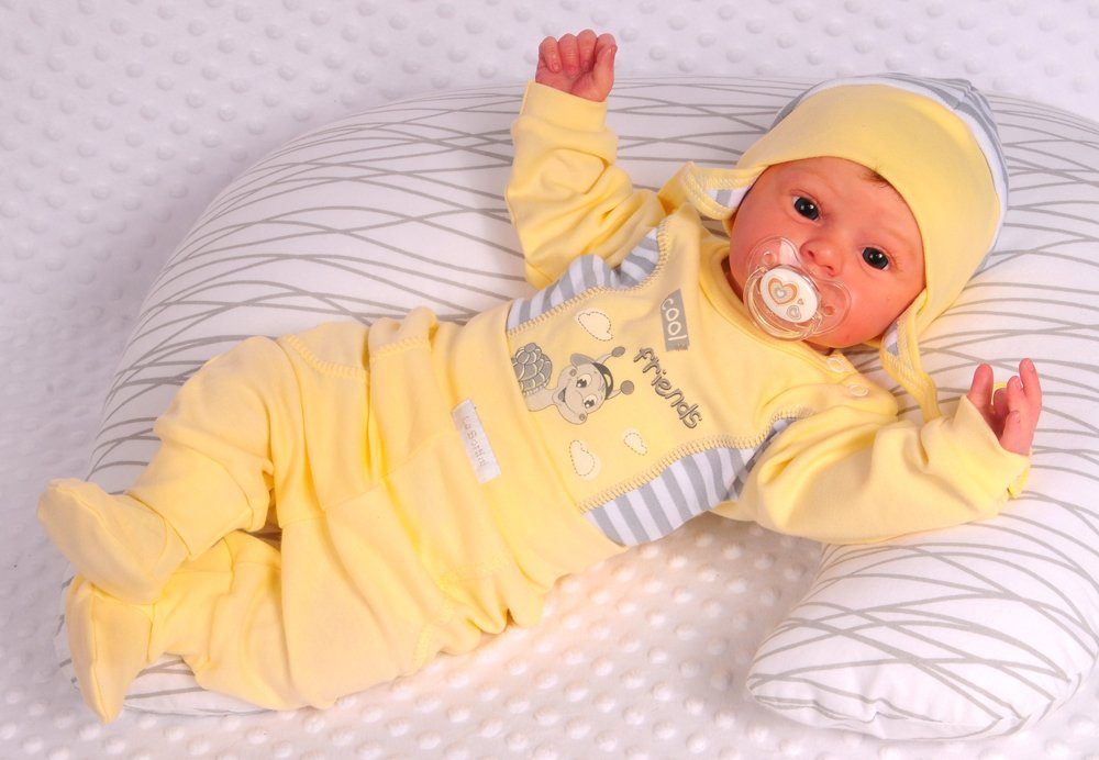La Bortini Body & für Mütze Neugeborene Baby Frühchen Hose und und Anzug Hose Body 3Tlg