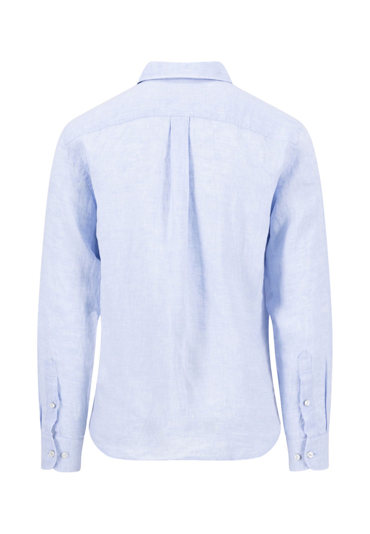 FYNCH-HATTON Leinenhemd mit Logo Stickerei