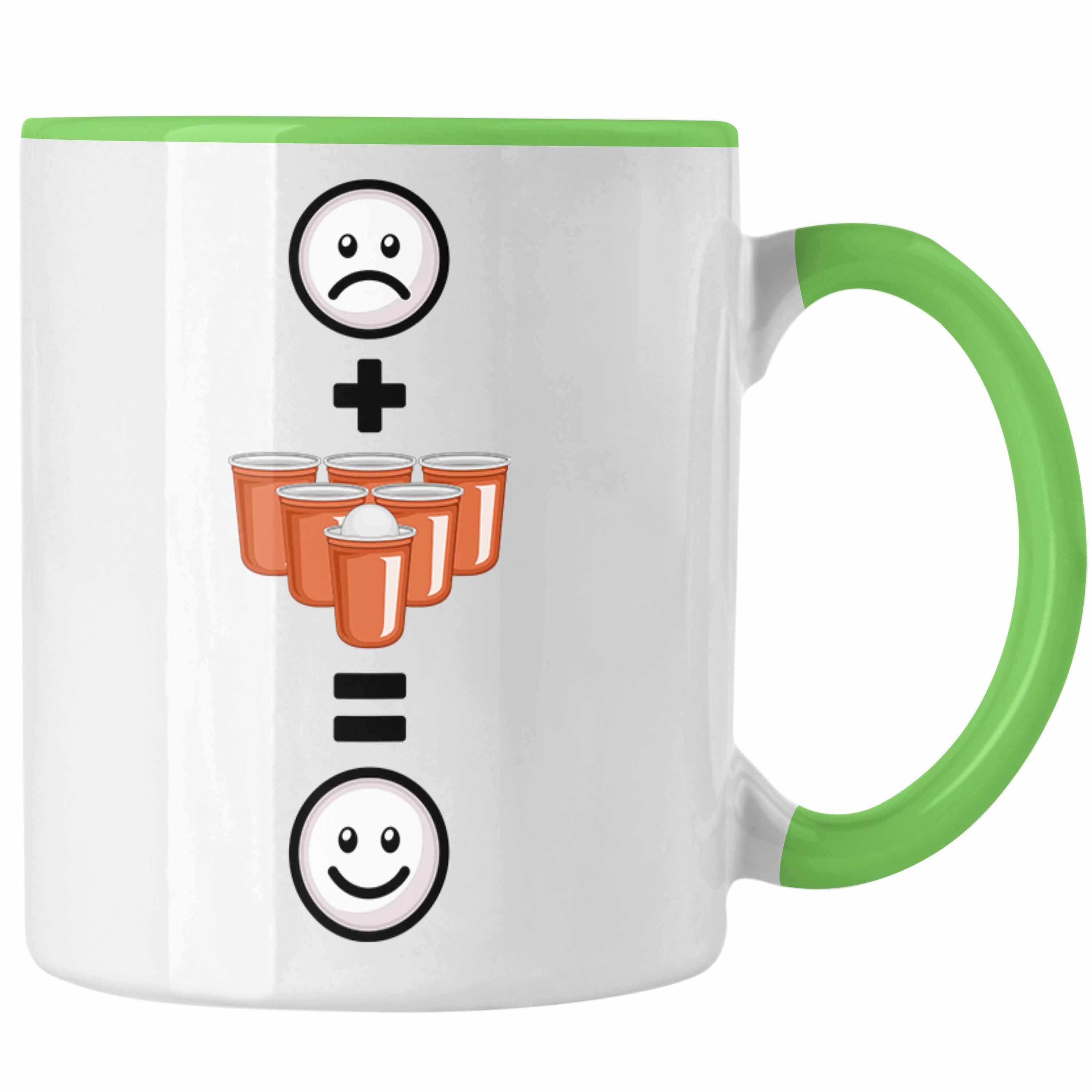 :( Geschenk Grün Profi Bier Tasse für Tasse Pong Bierpong Lustige Trendation Geschenkidee