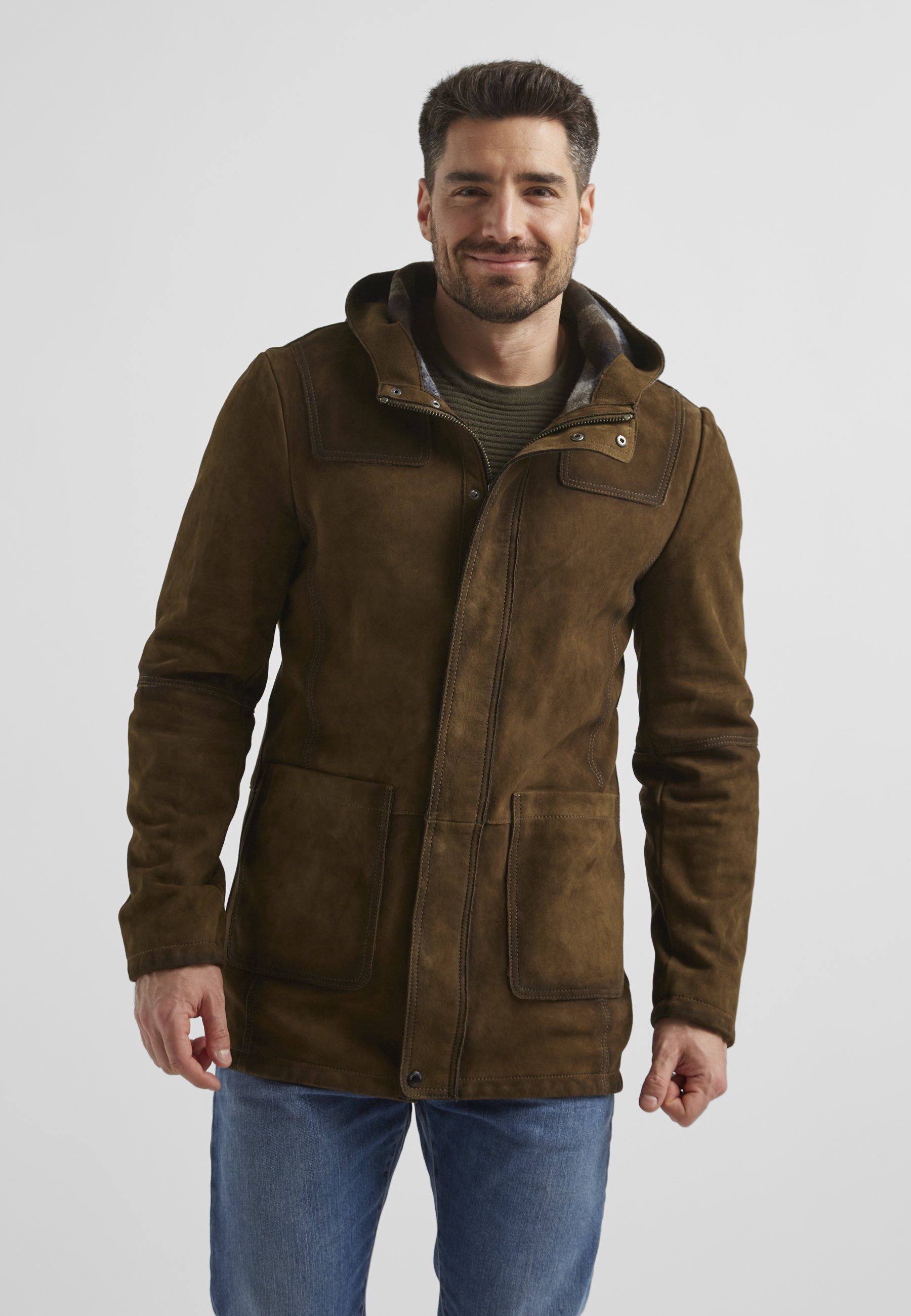 Dufflecoat MSNino Herren klassisch Reißverschluss
