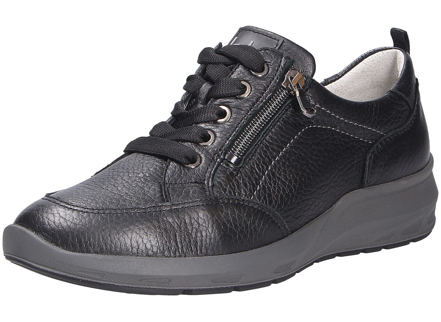 Waldläufer Damen Schnürschuh schwarz Größe Schnürschuh