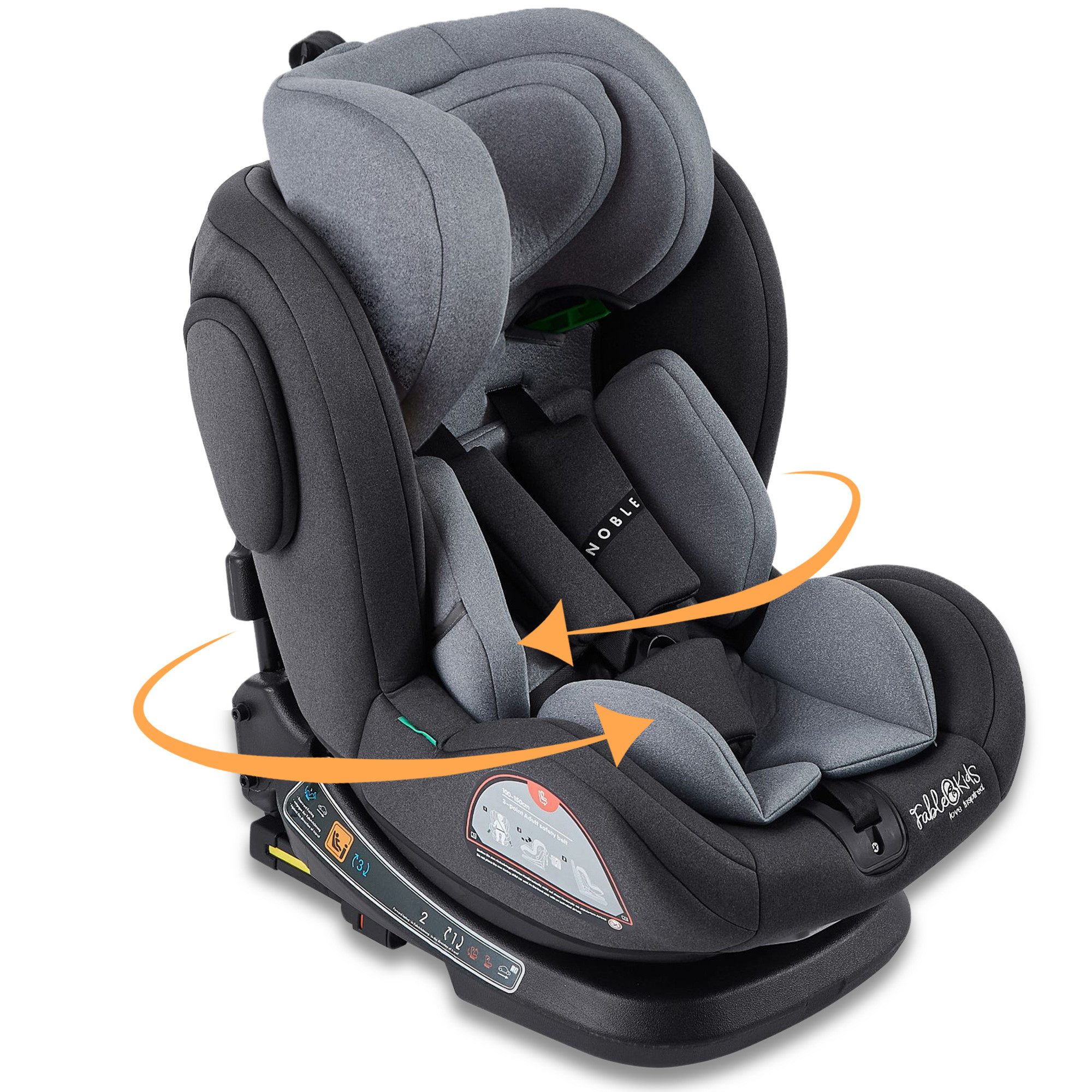 Autokindersitz Autositz Kinderautositz 360° drehbar Isofix 40 -150 cm ECE R129/03