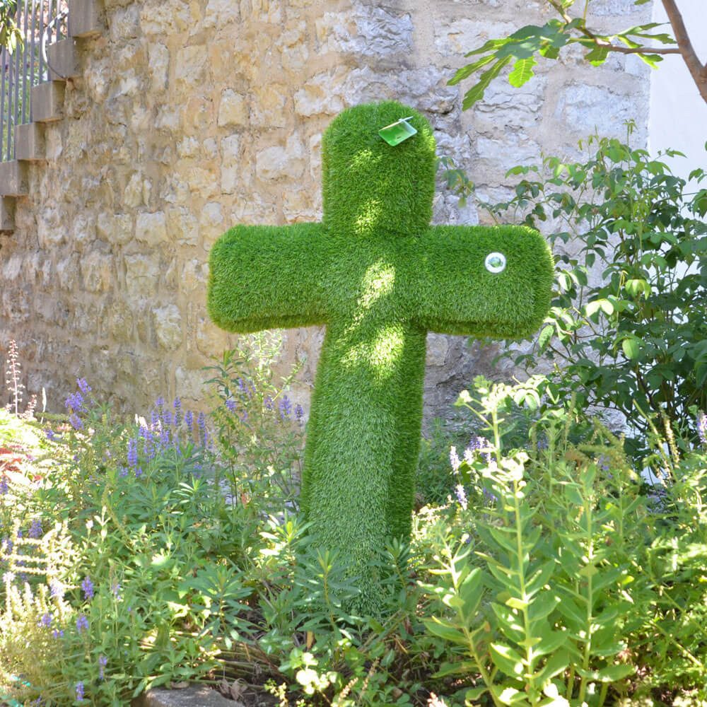 Gartenfigur AniPlants, Grasfigur, "Kreuz", Gartendeko, 100 cm