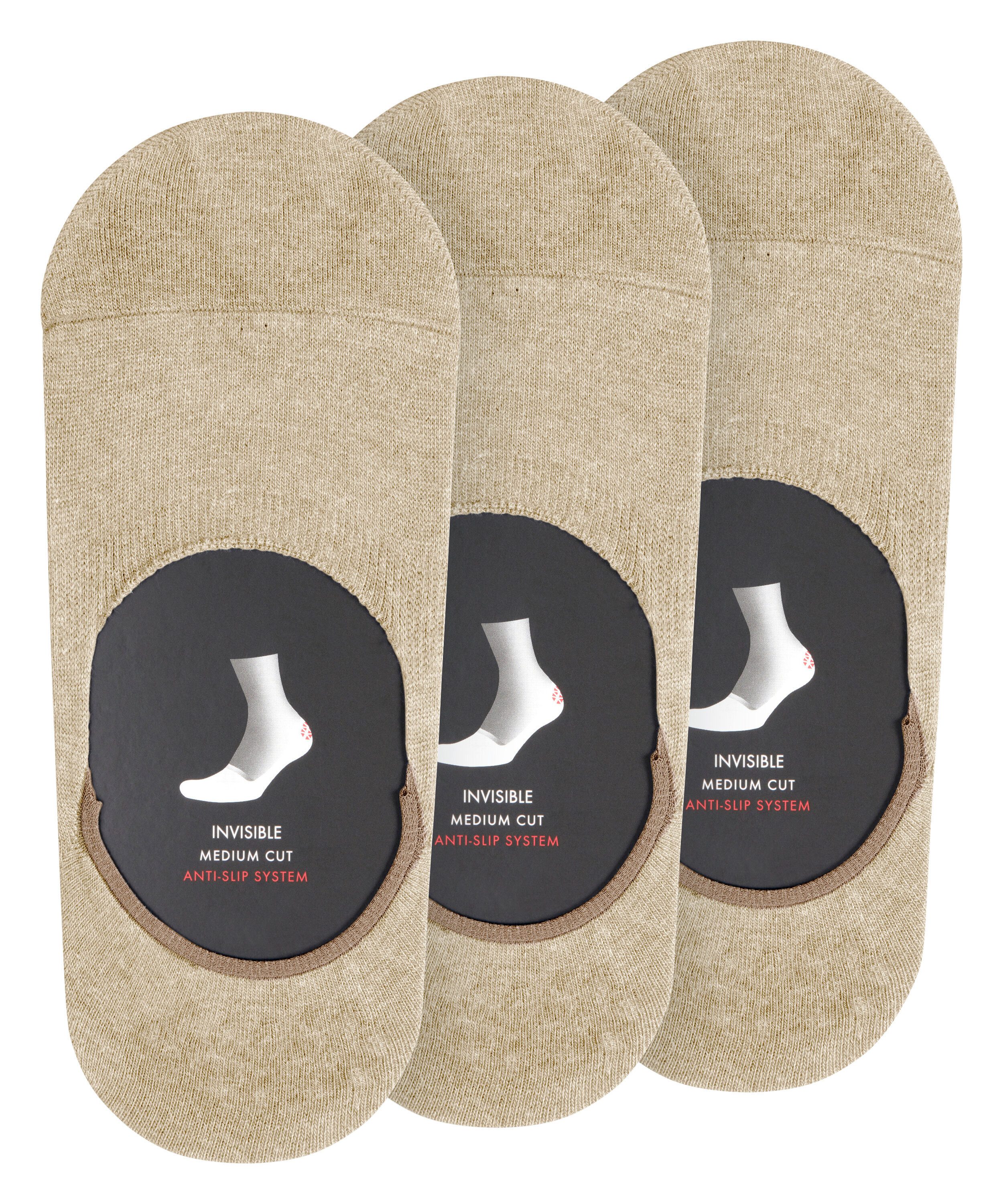 FALKE Füßlinge Step Medium Cut 3-Pack Füßlinge (3-Paar) mit Anti-Slip-System