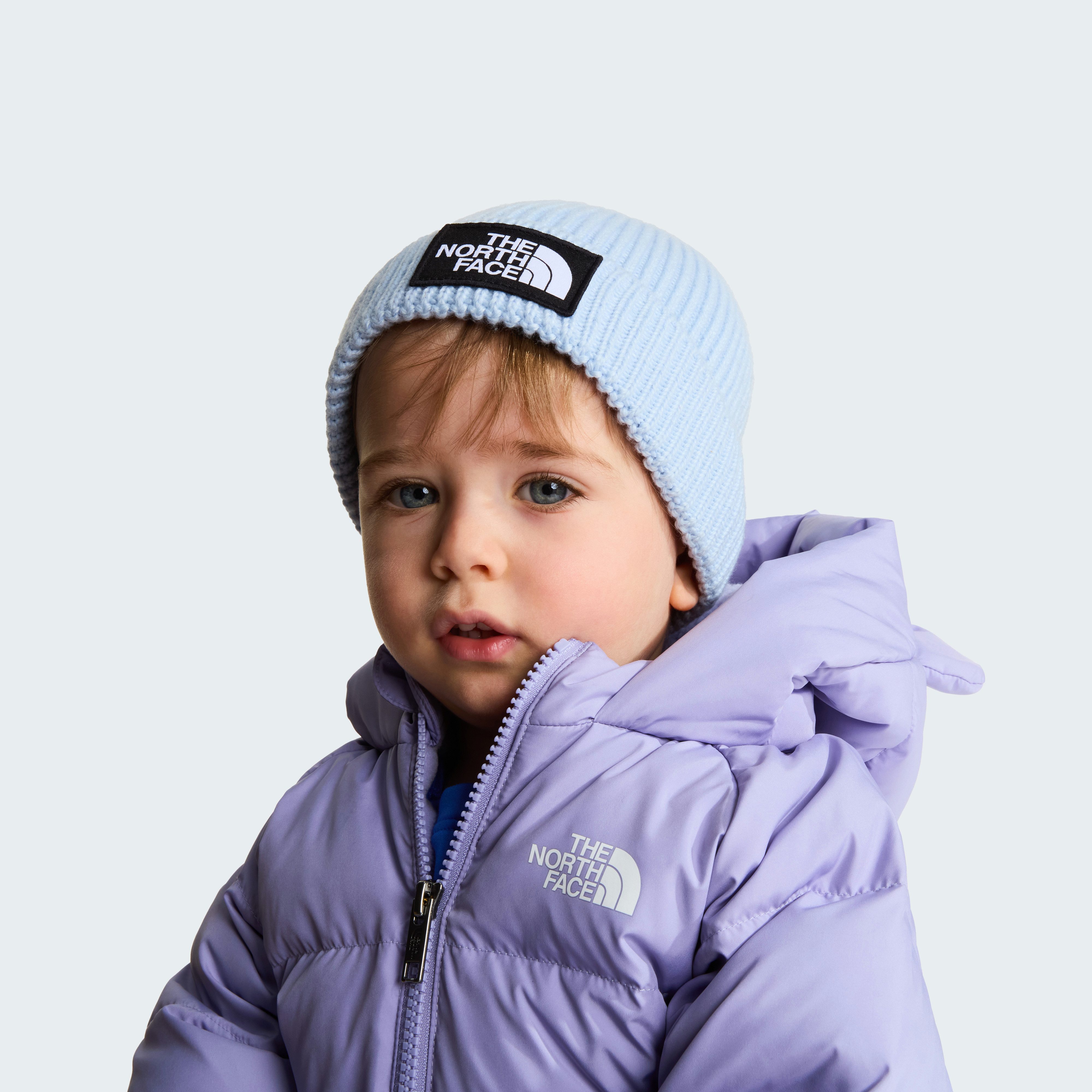 The North Face Beanie BABY LOGO BOX BEANIE für Kinder geeignet, als Beanie geschnitten, aus Polyester gefertigt